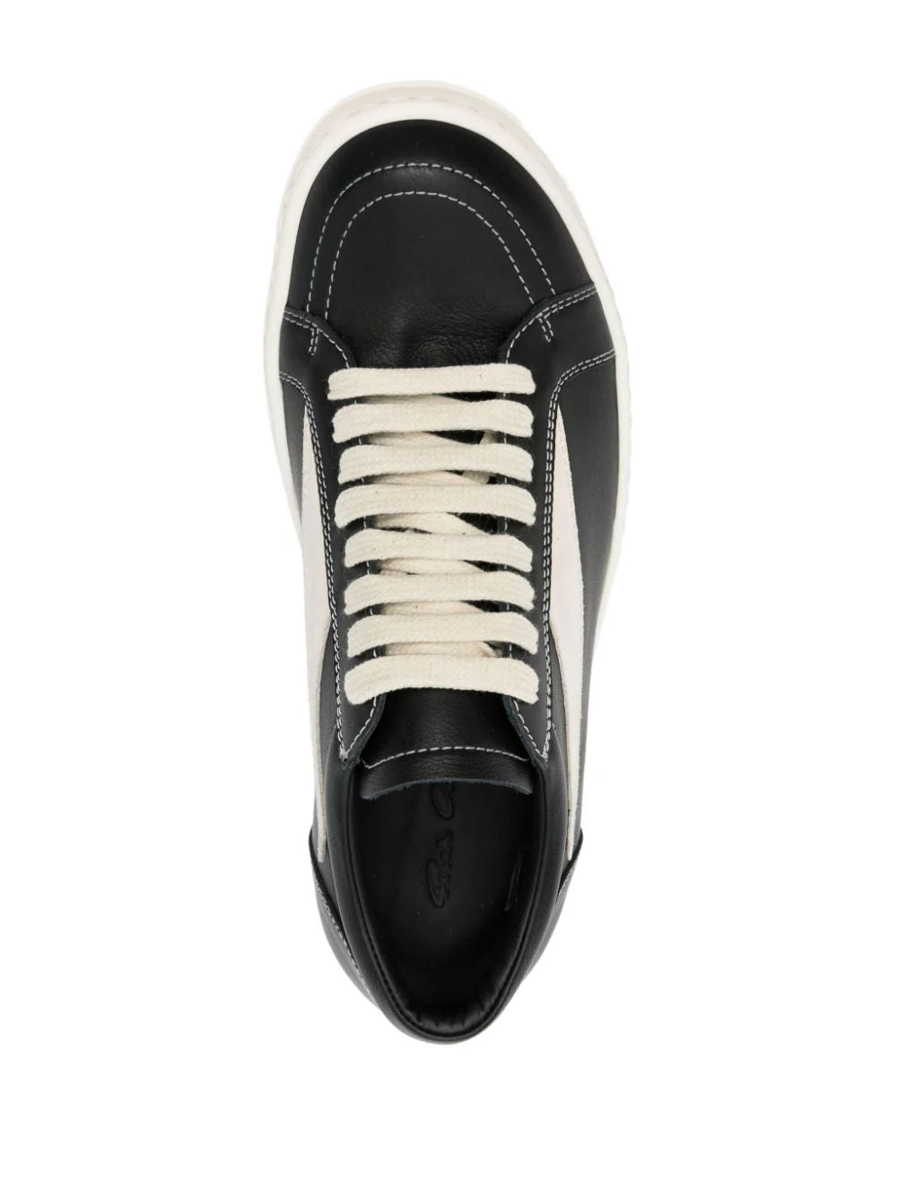 RICK OWENS Vintage Sneaks In Grain Calf Leather And Velour Suede