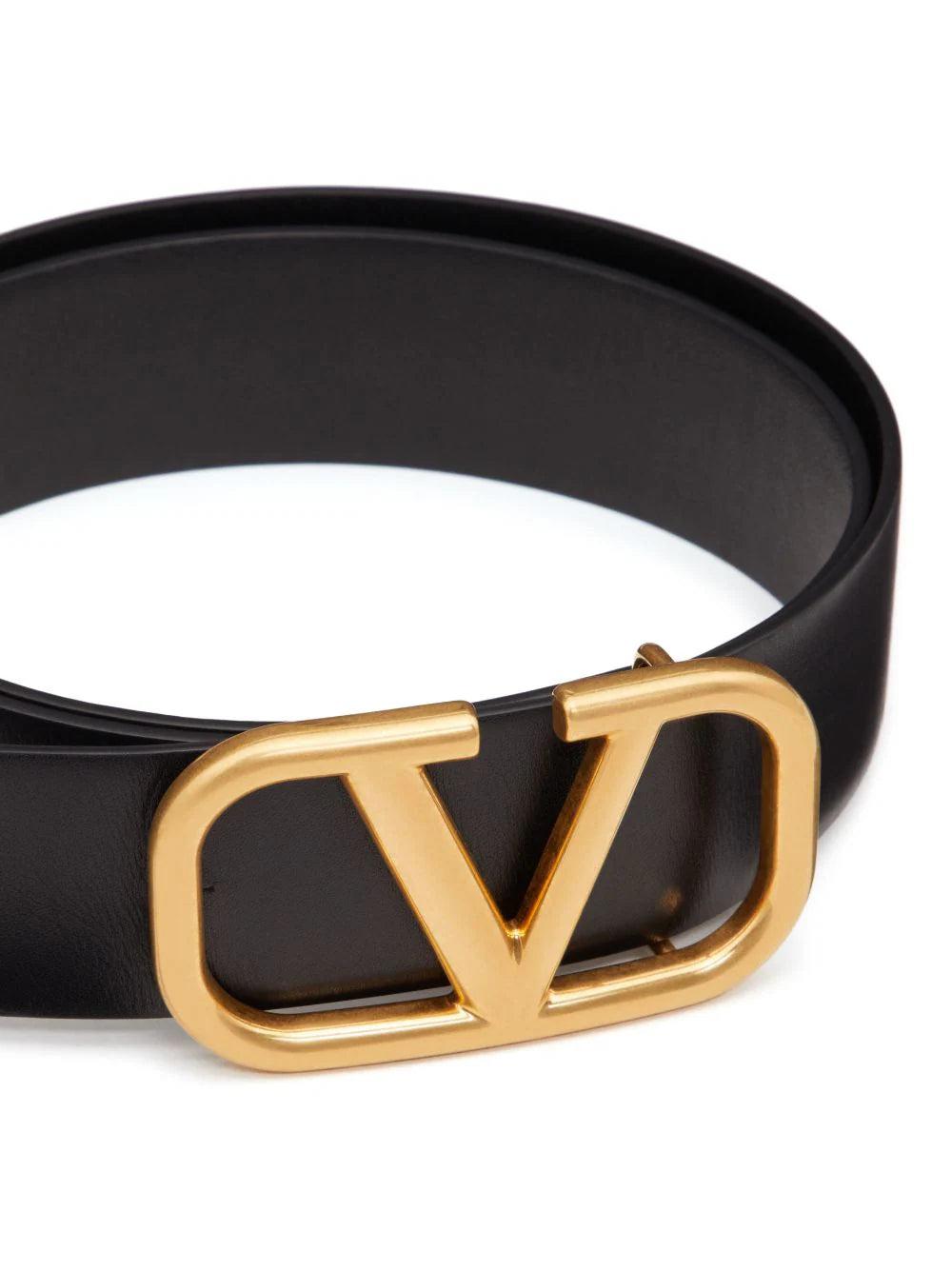 Valentino Garavani Vlogo Signature Belt In Calfskin