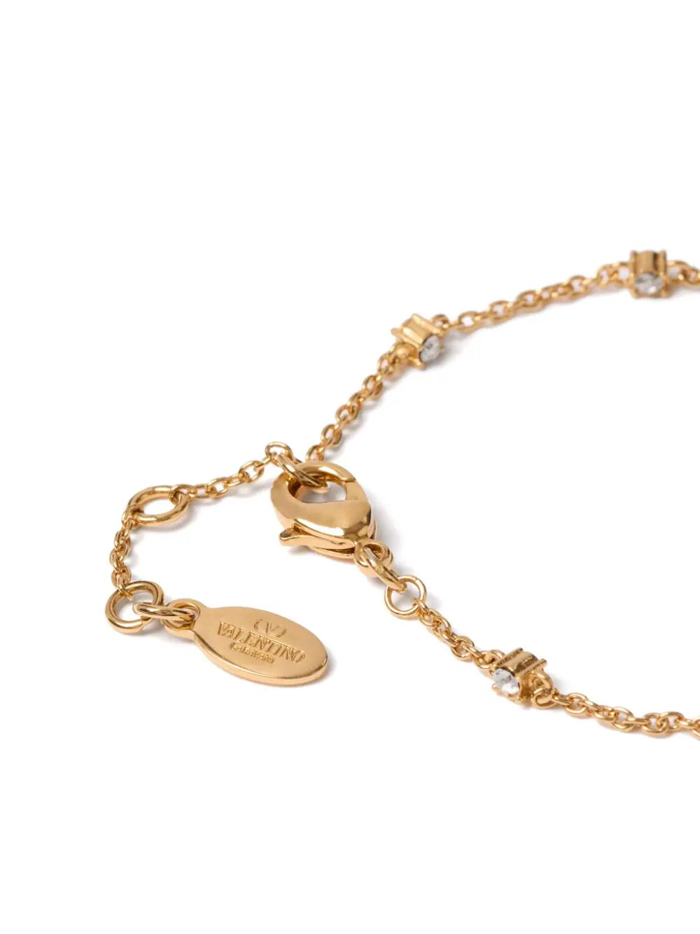 Valentino Garavani Vlogo Signature Bracelet In Metal And Swarovski® Crystals