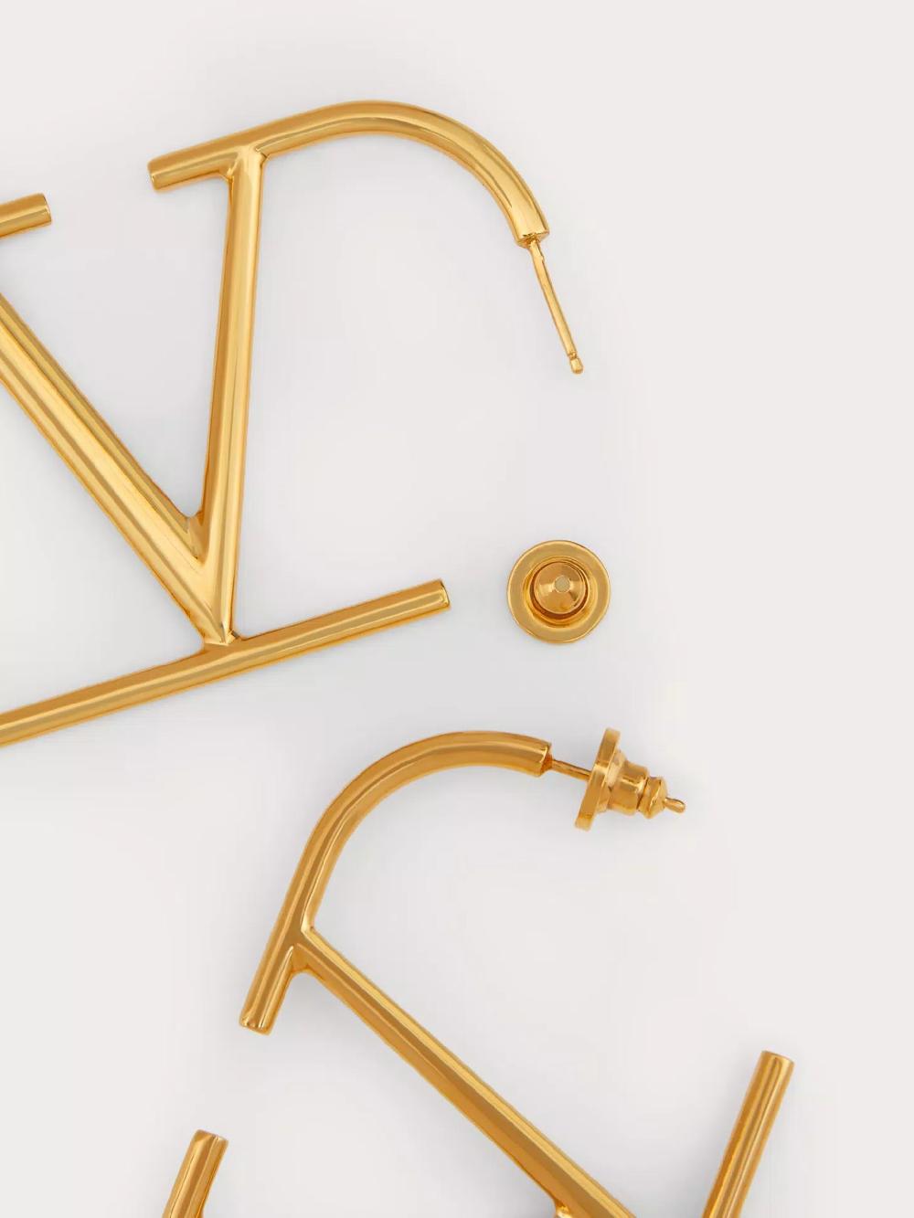 Valentino Garavani Vlogo Signature Earrings In Metal