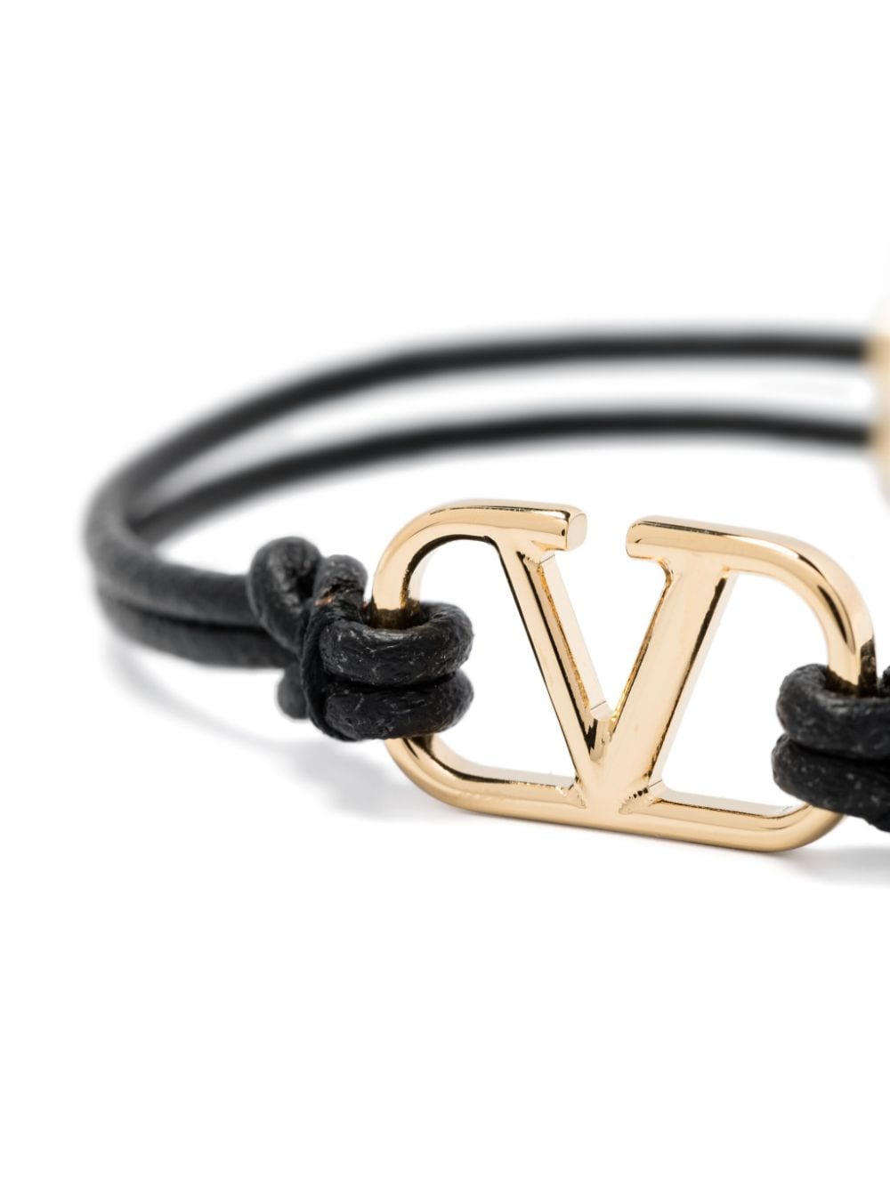 Valentino Garavani Vlogo Signature Leather Bracelet