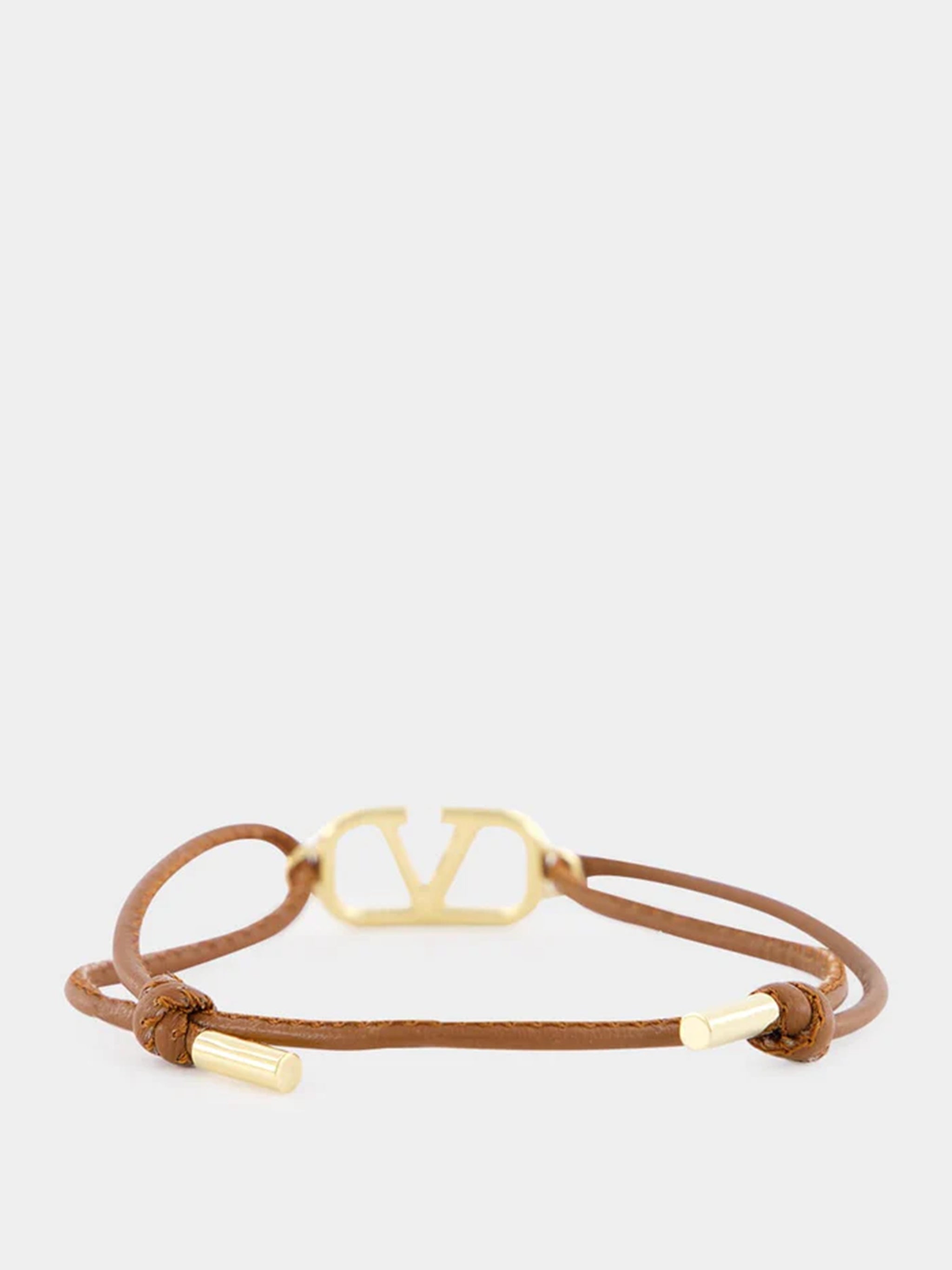 Valentino Garavani Vlogo Signature Leather Bracelet