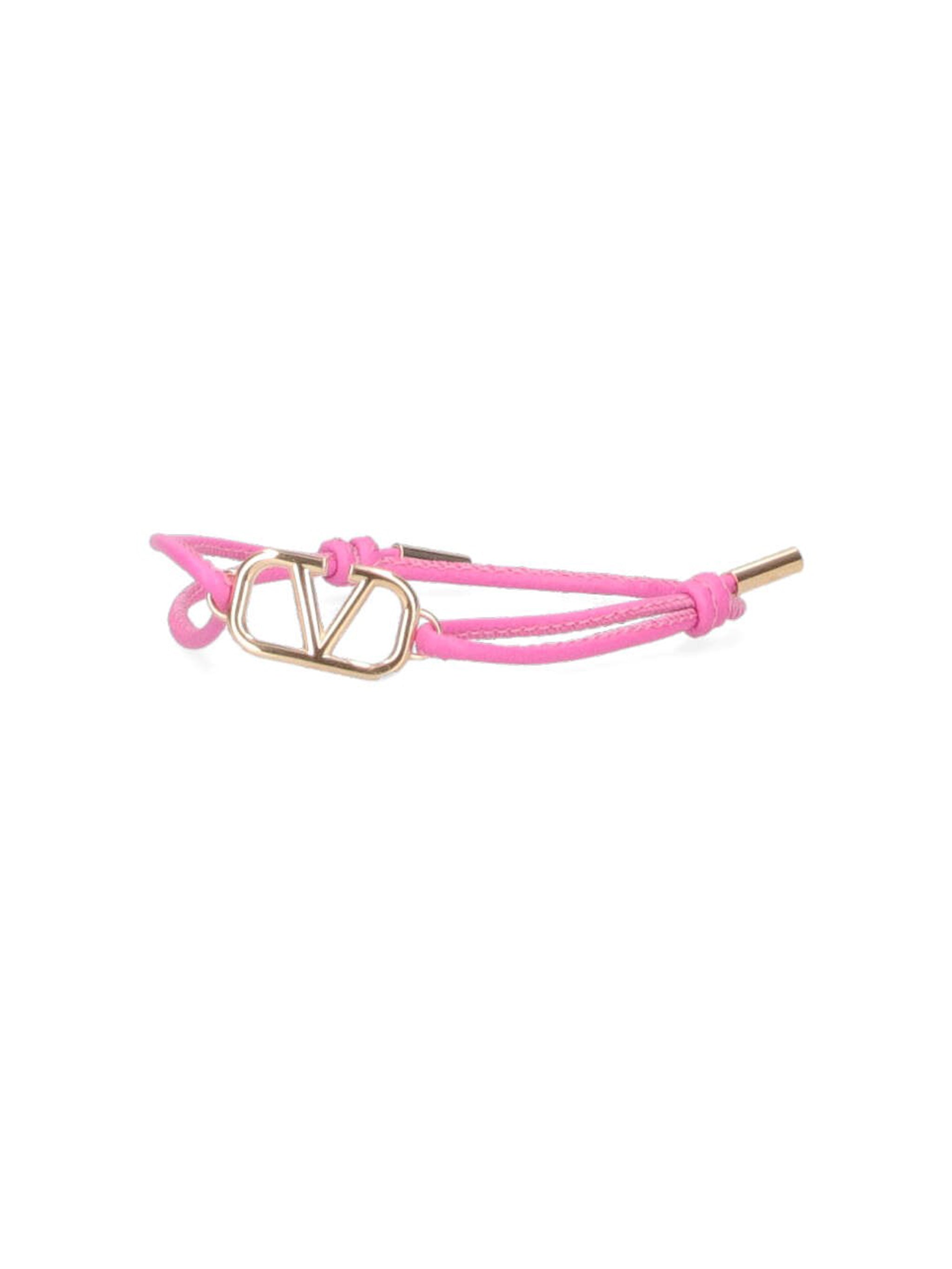 Valentino Garavani Vlogo Signature Leather Bracelet