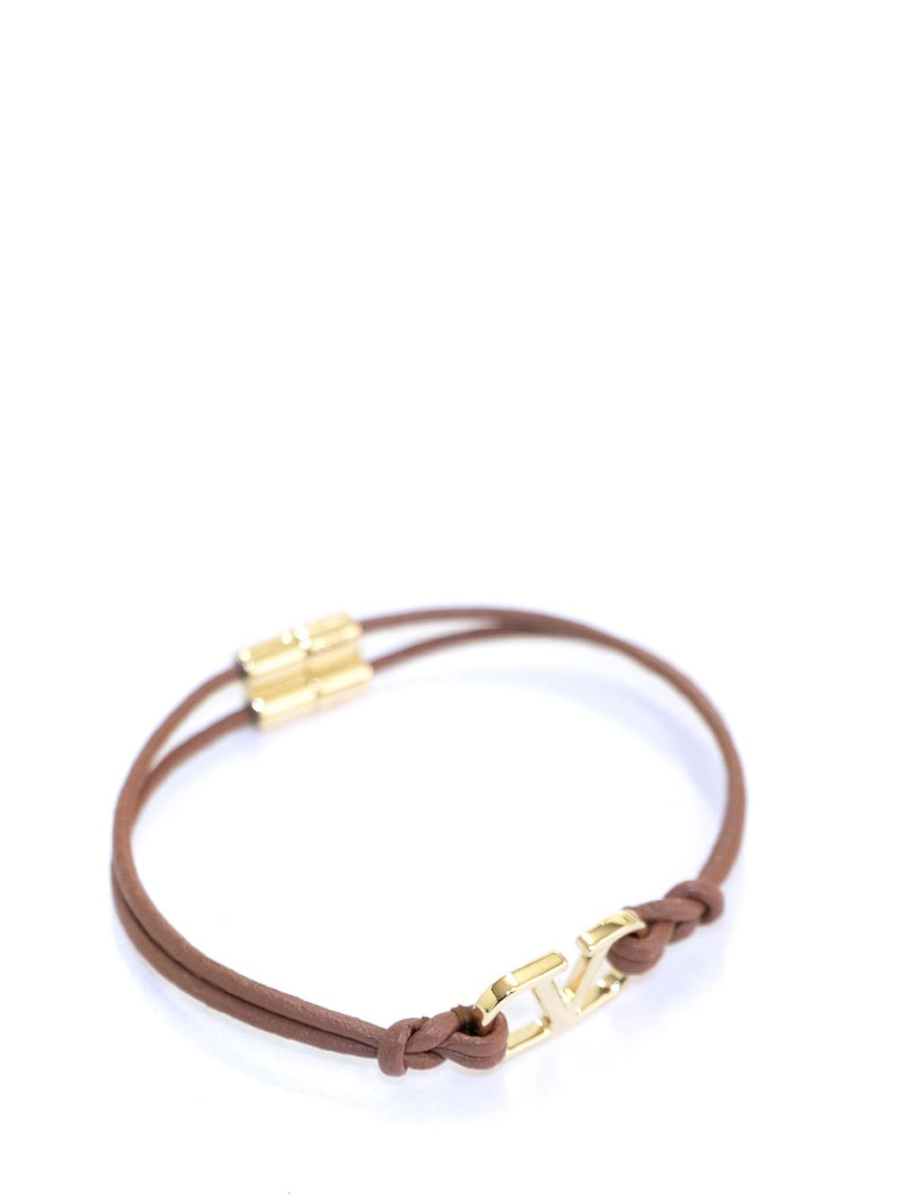 Valentino Garavani Vlogo Signature Leather Bracelet
