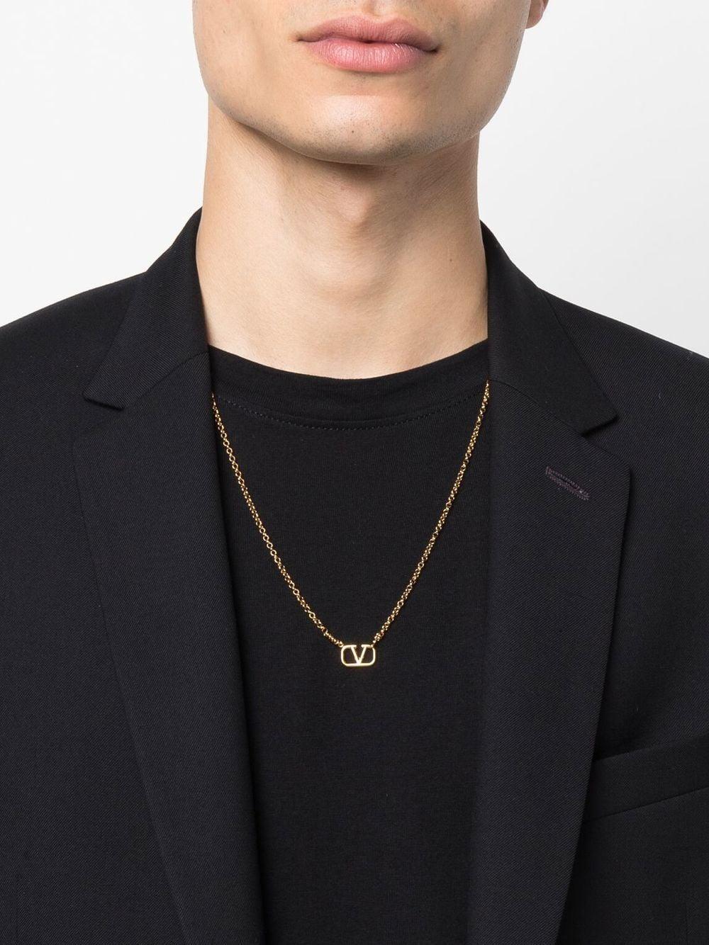 Valentino Garavani Vlogo Signature Necklace In Metal