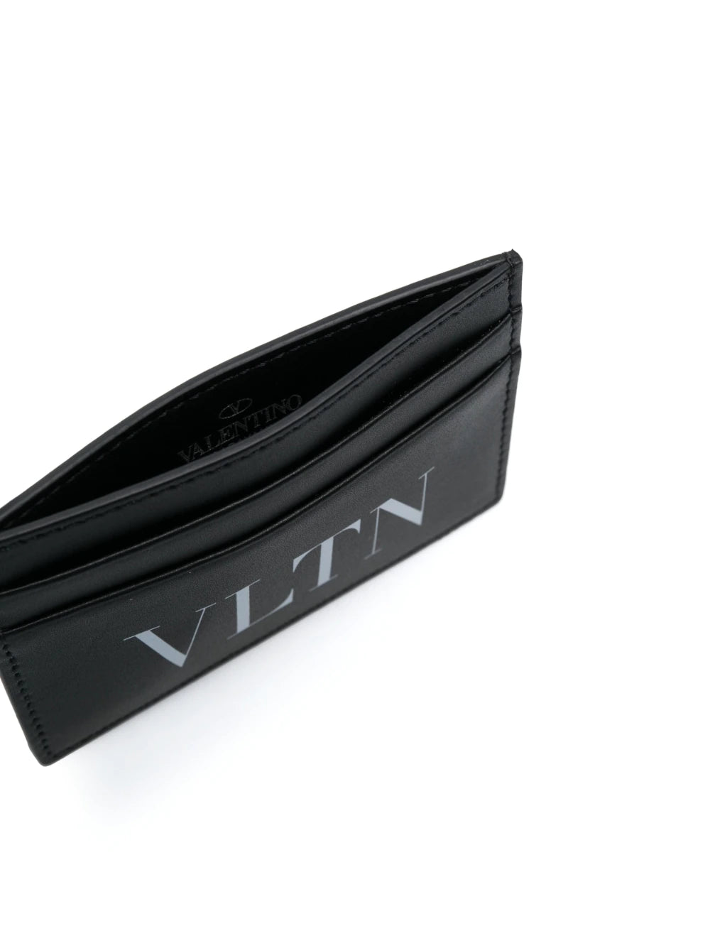 Valentino Garavani Vltn Pocket Card Holder In Calfskin
