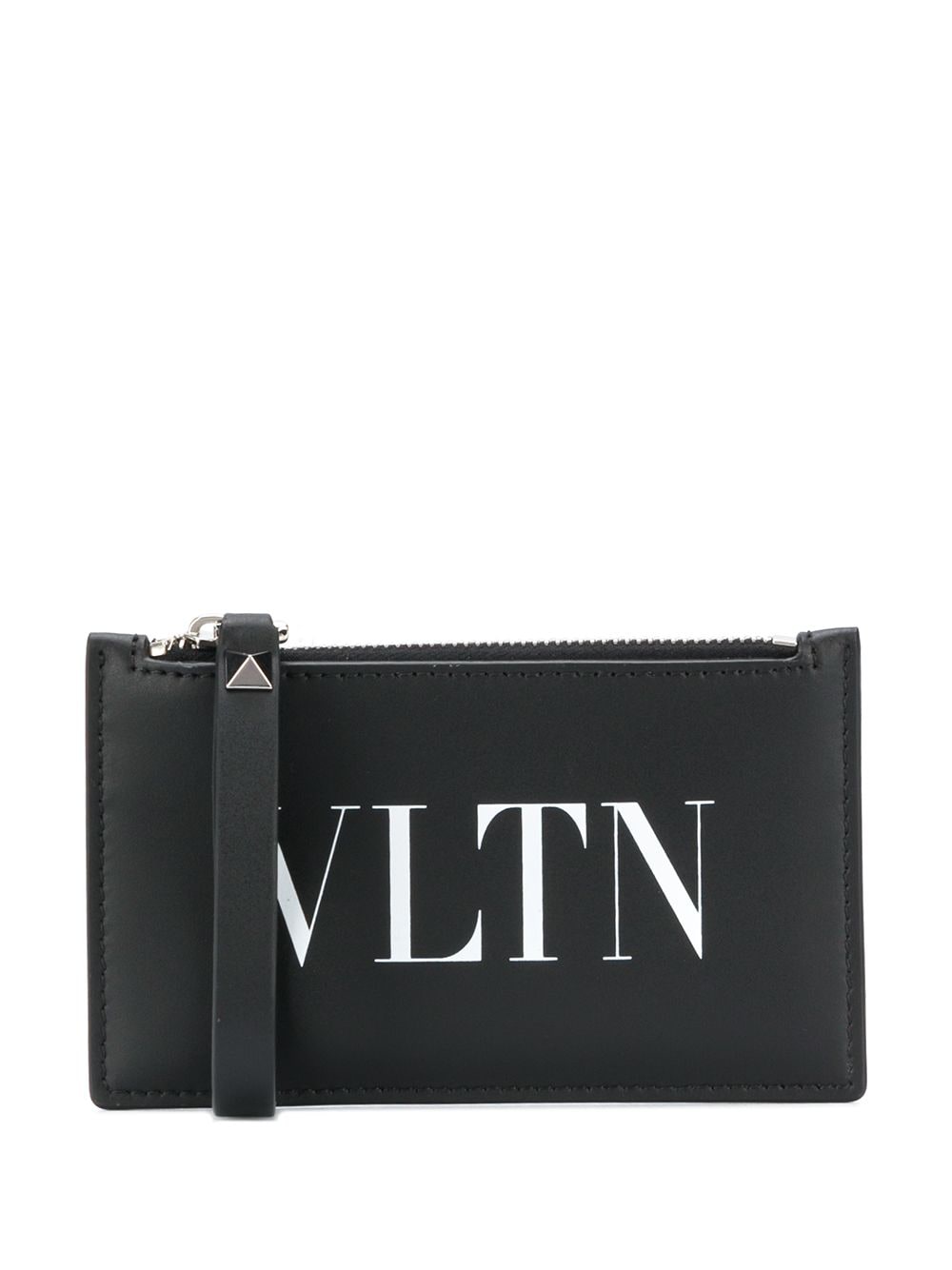 Valentino Garavani Vltn Pocket Card Holder In Calfskin
