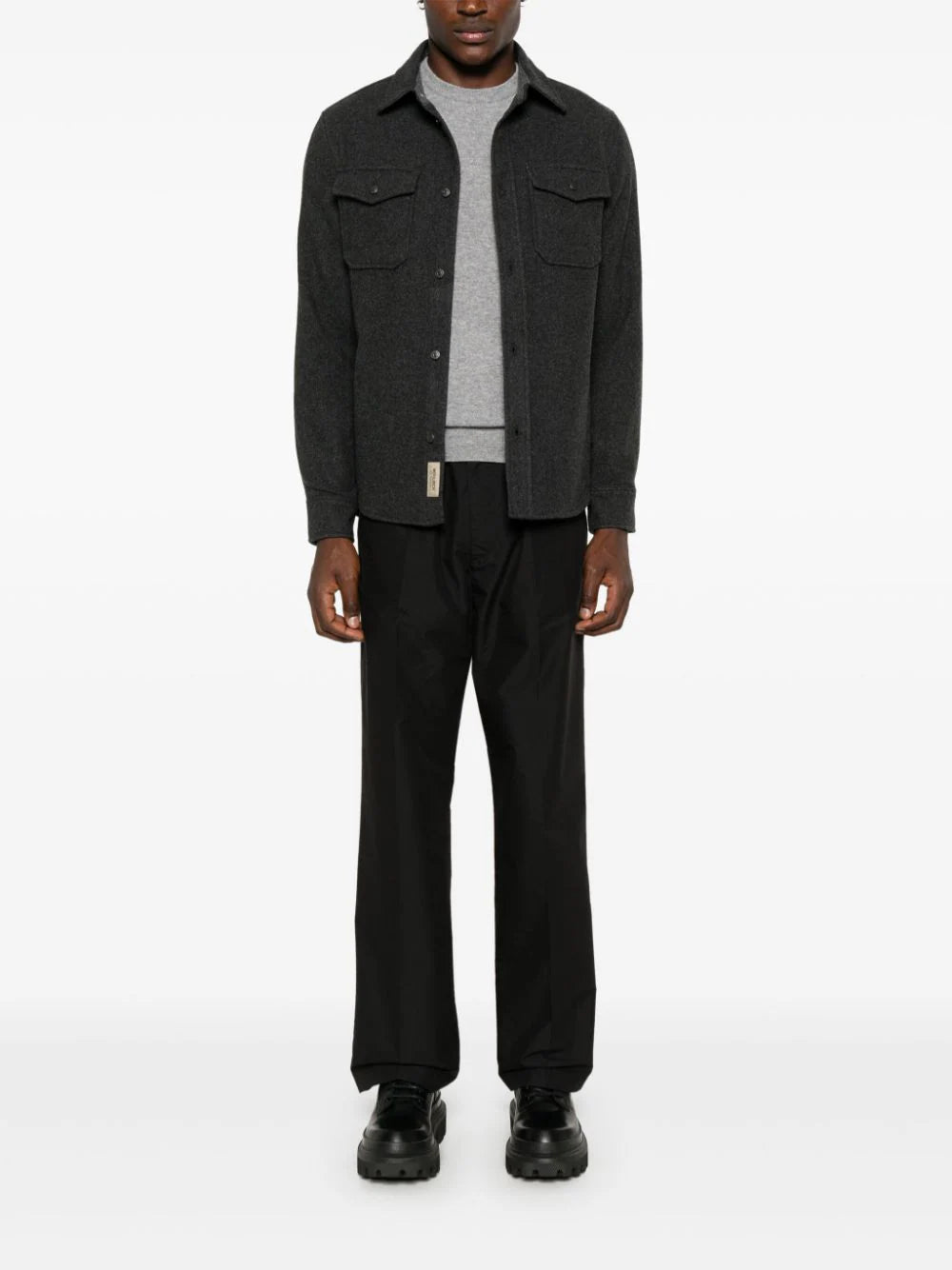WOOLRICH Alaskan Overshirt In Wool Blend