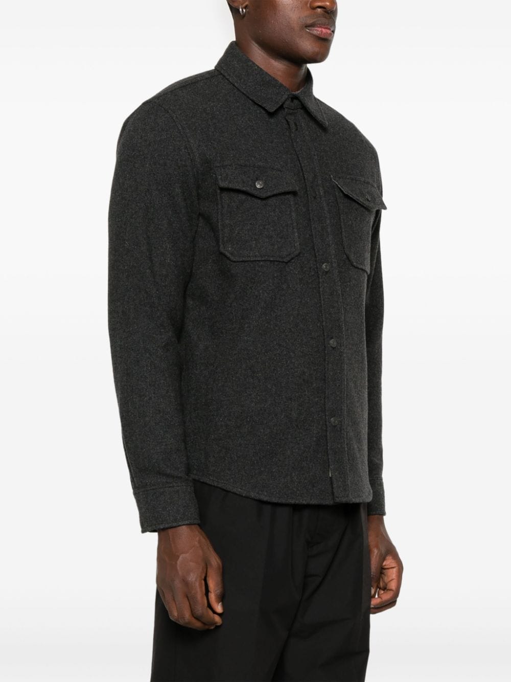 WOOLRICH Alaskan Overshirt In Wool Blend
