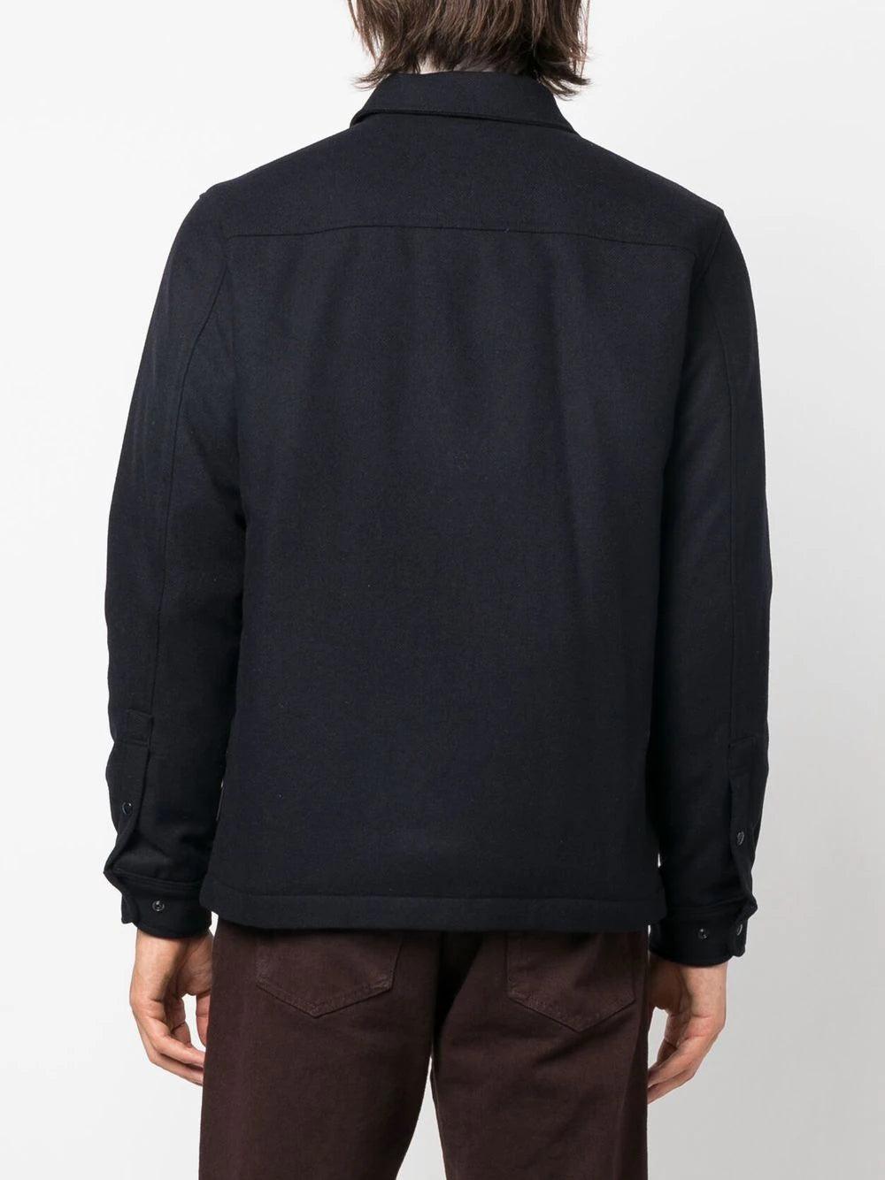 WOOLRICH Alaskan Recycled Melton Wool Overshirt