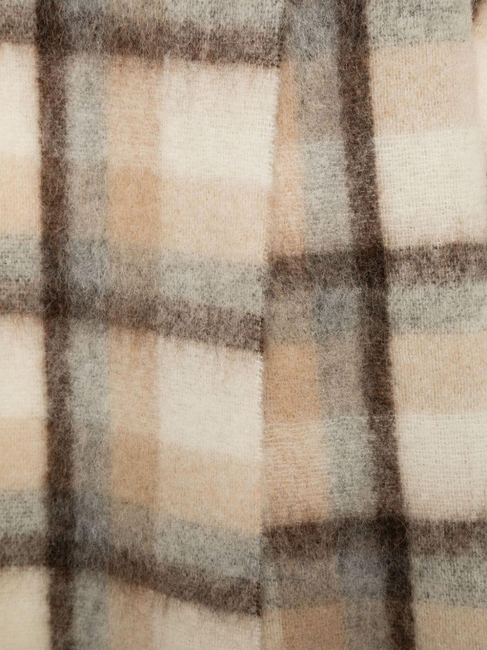 WOOLRICH Hooded Wool Cape Scarf
