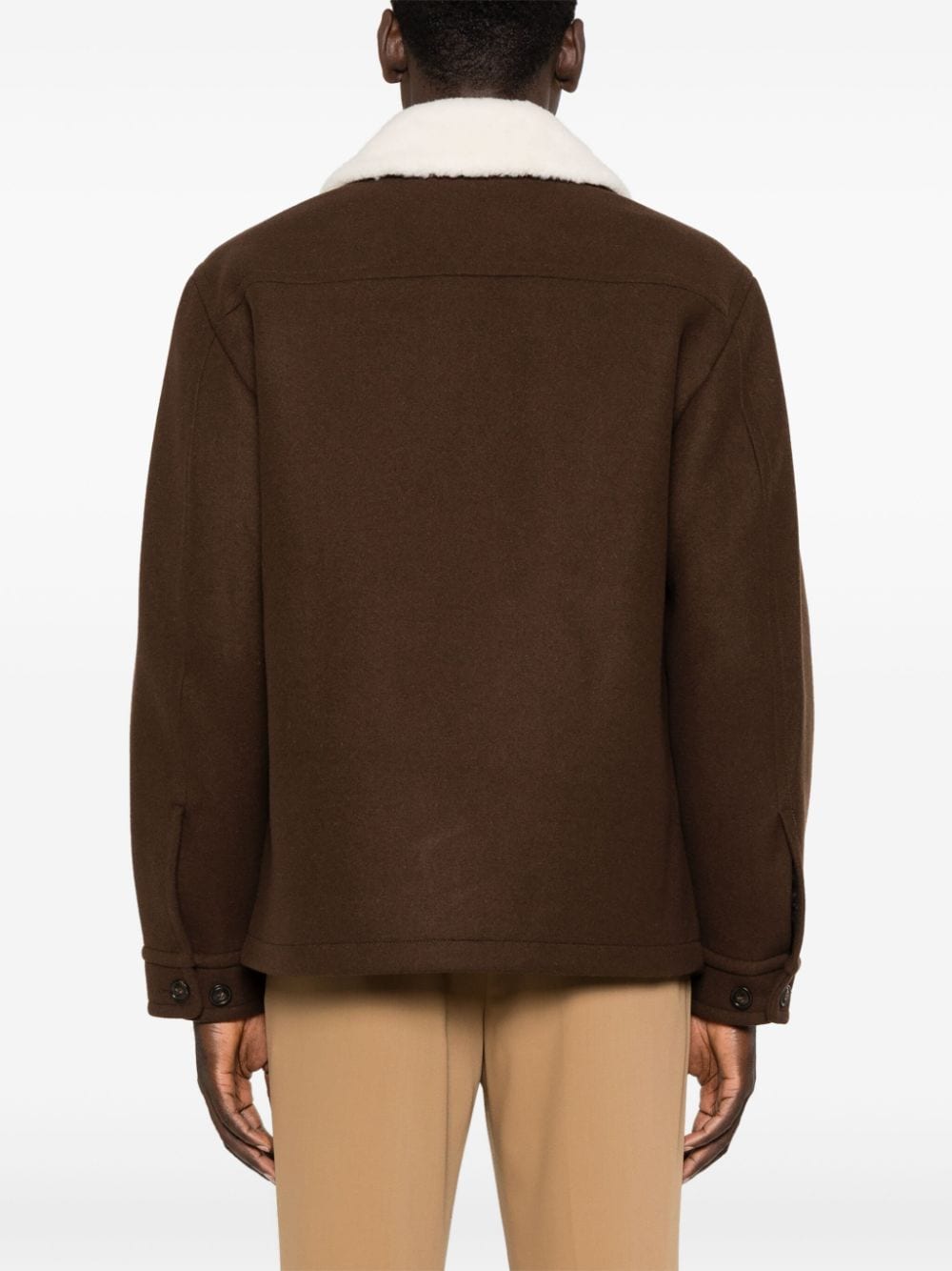 WOOLRICH Melton Virgin Wool Blend Jacket