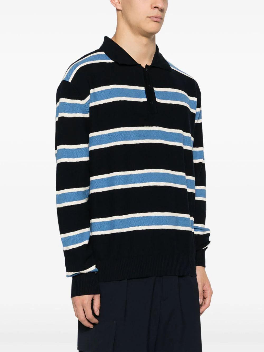 WOOLRICH Striped Knitted Polo