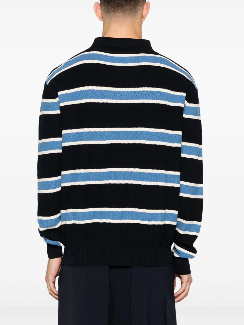 WOOLRICH Striped Knitted Polo