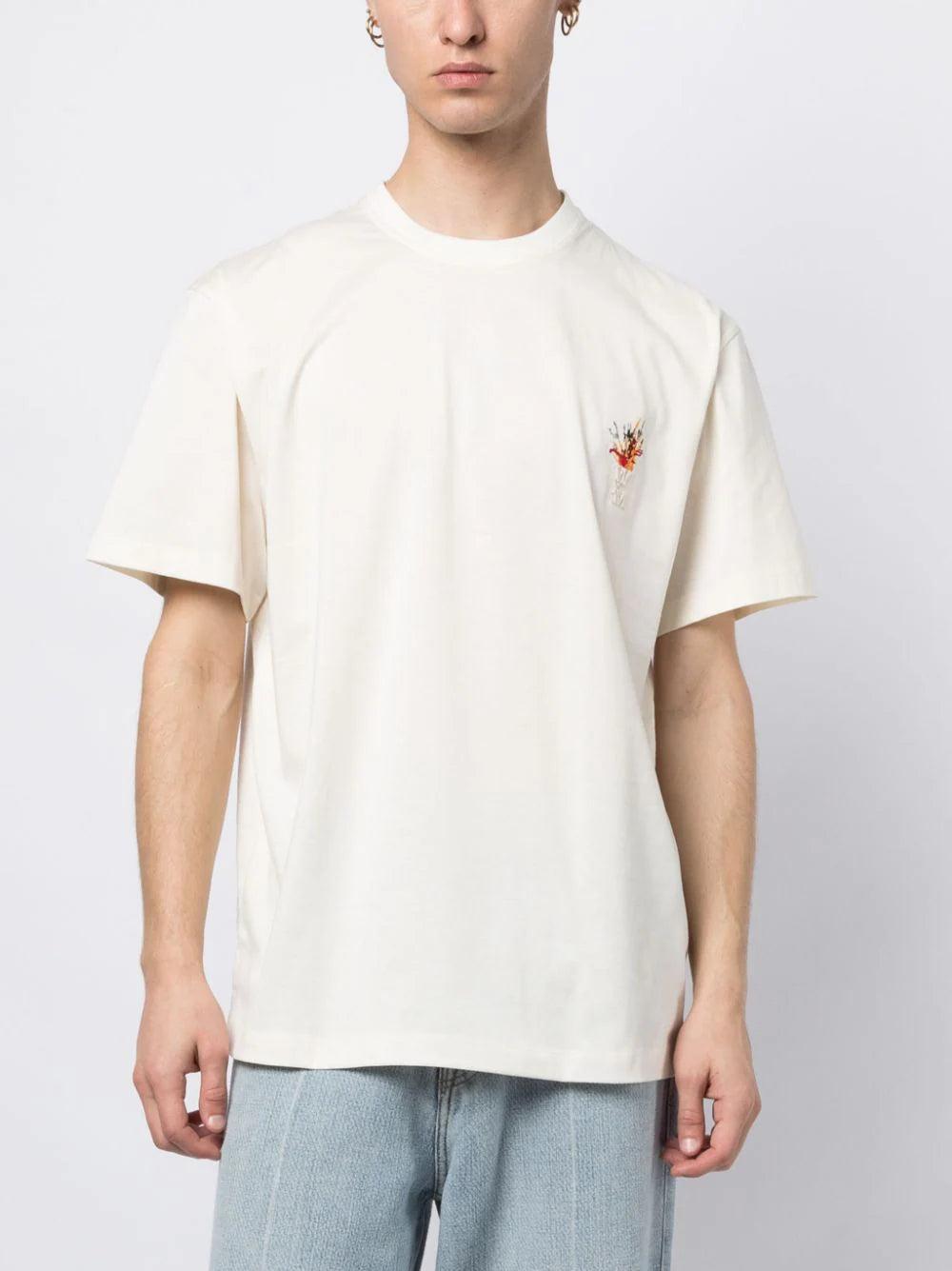 WOOYOUNGMI Crewneck T-shirt With Embroidery