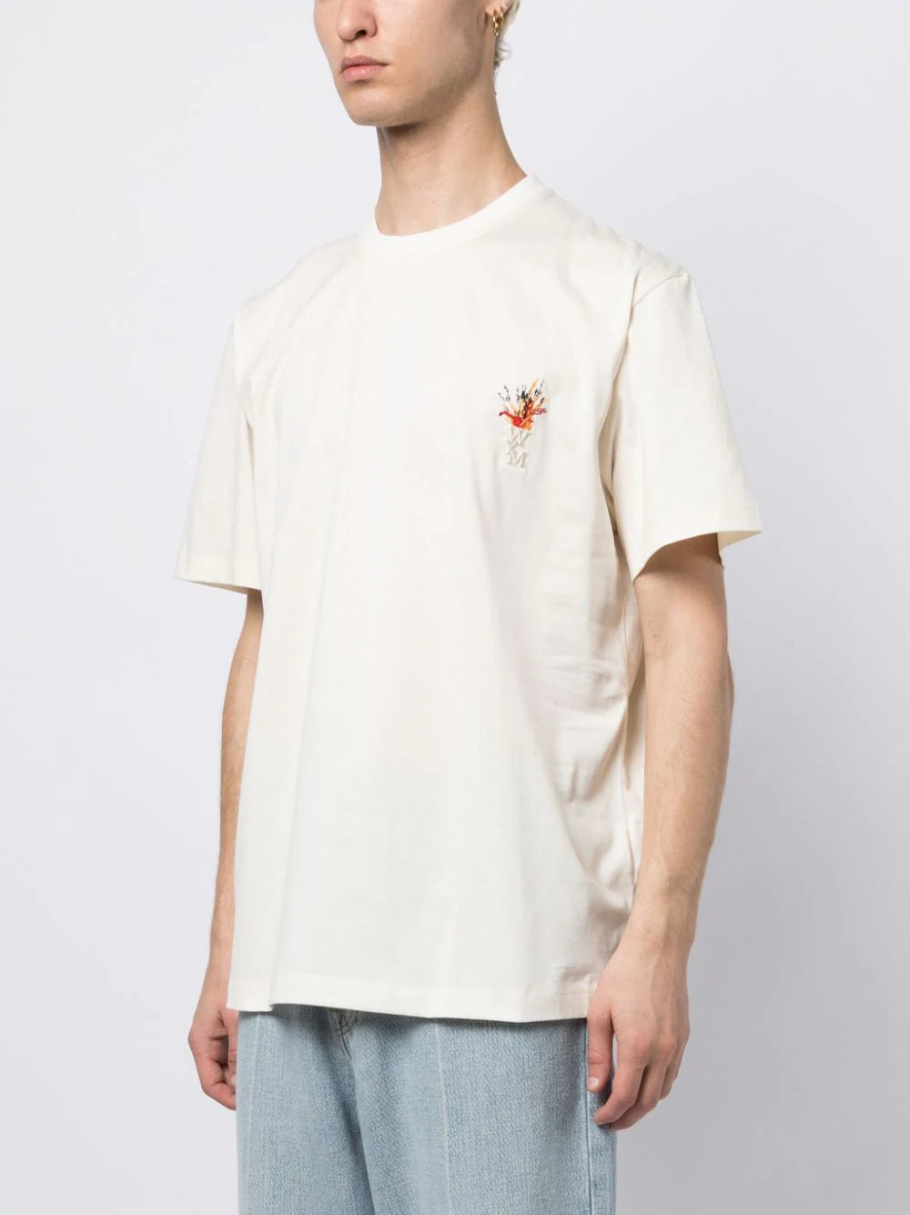 WOOYOUNGMI Crewneck T-shirt With Embroidery