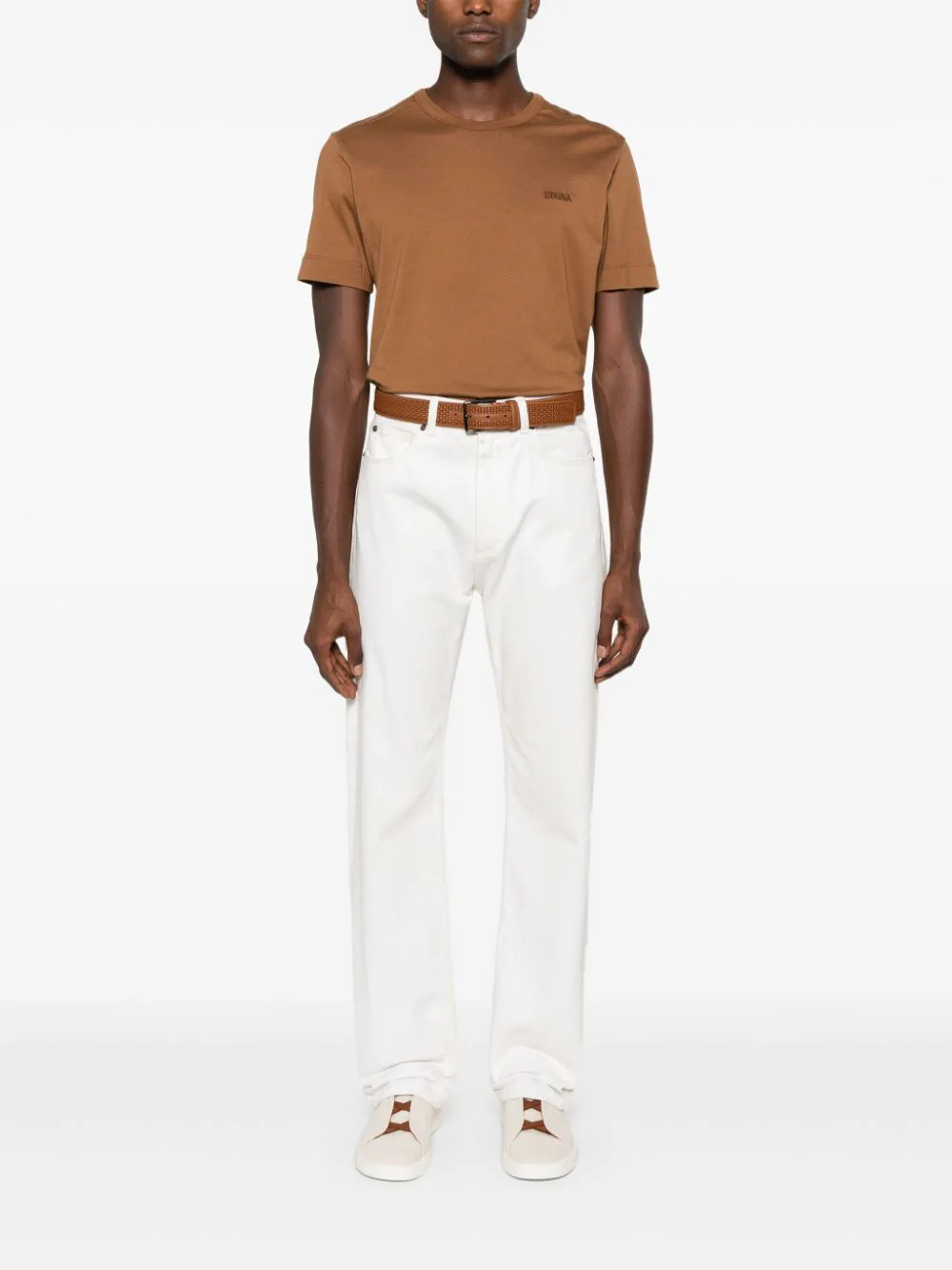 ZEGNA Cotton T-shirt With Embroidered Logo