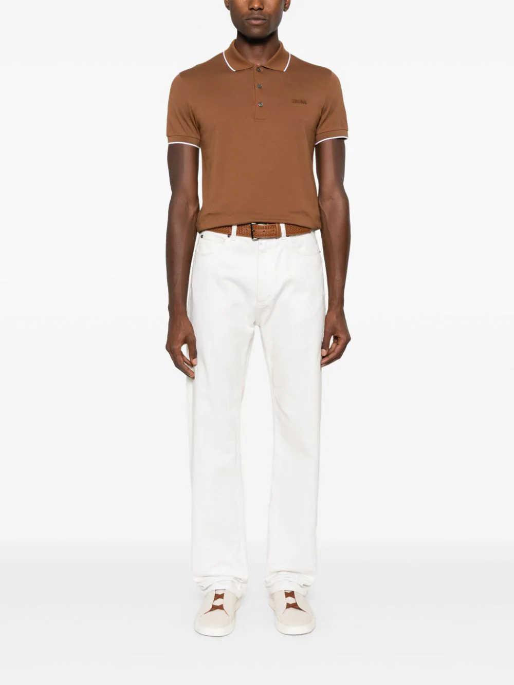 ZEGNA Stretch Cotton Polo Shirt