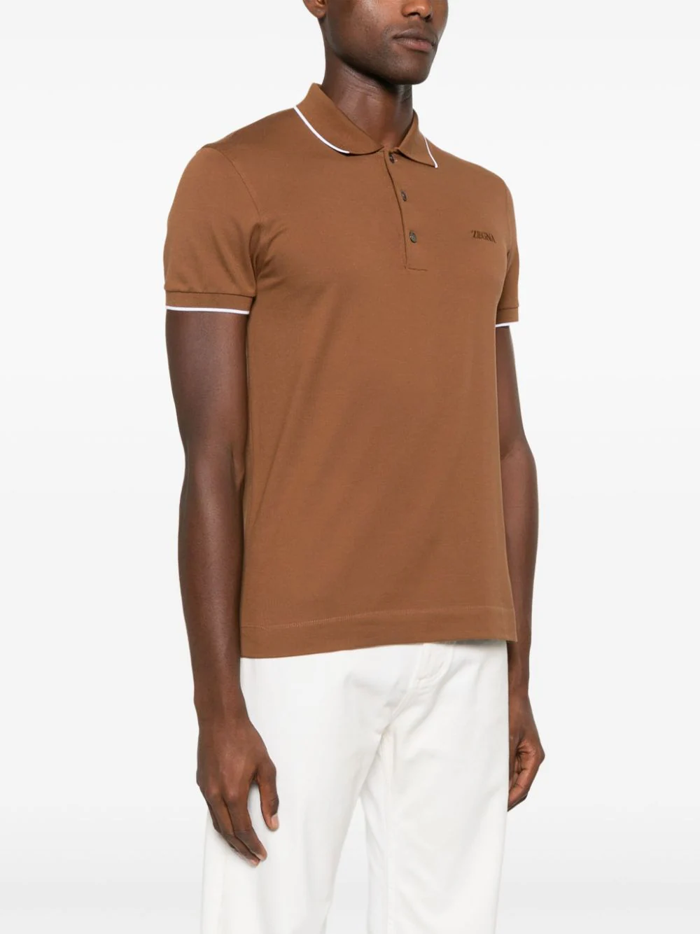 ZEGNA Stretch Cotton Polo Shirt