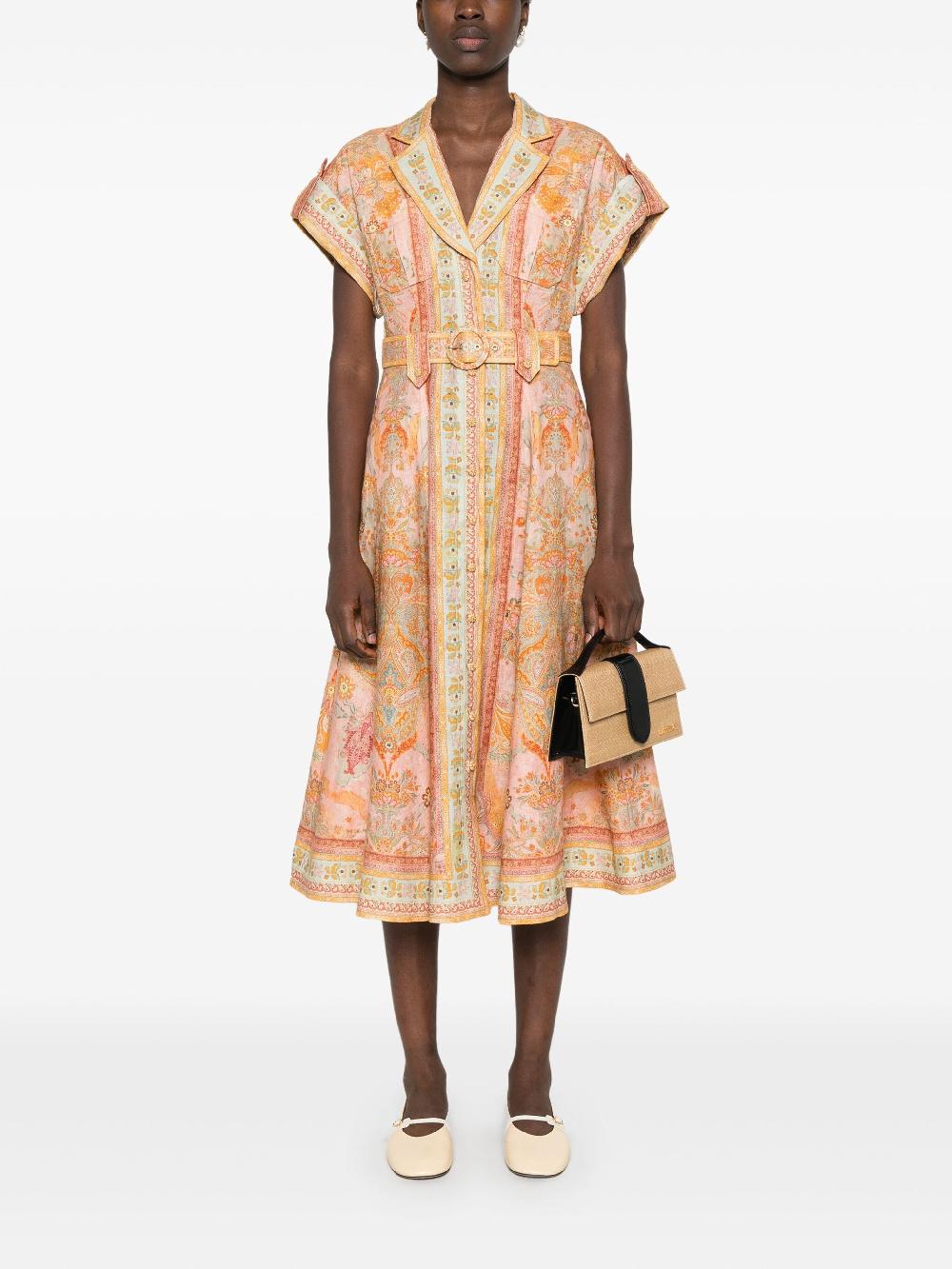 ZIMMERMANN Acacia Midi Shirt Dress