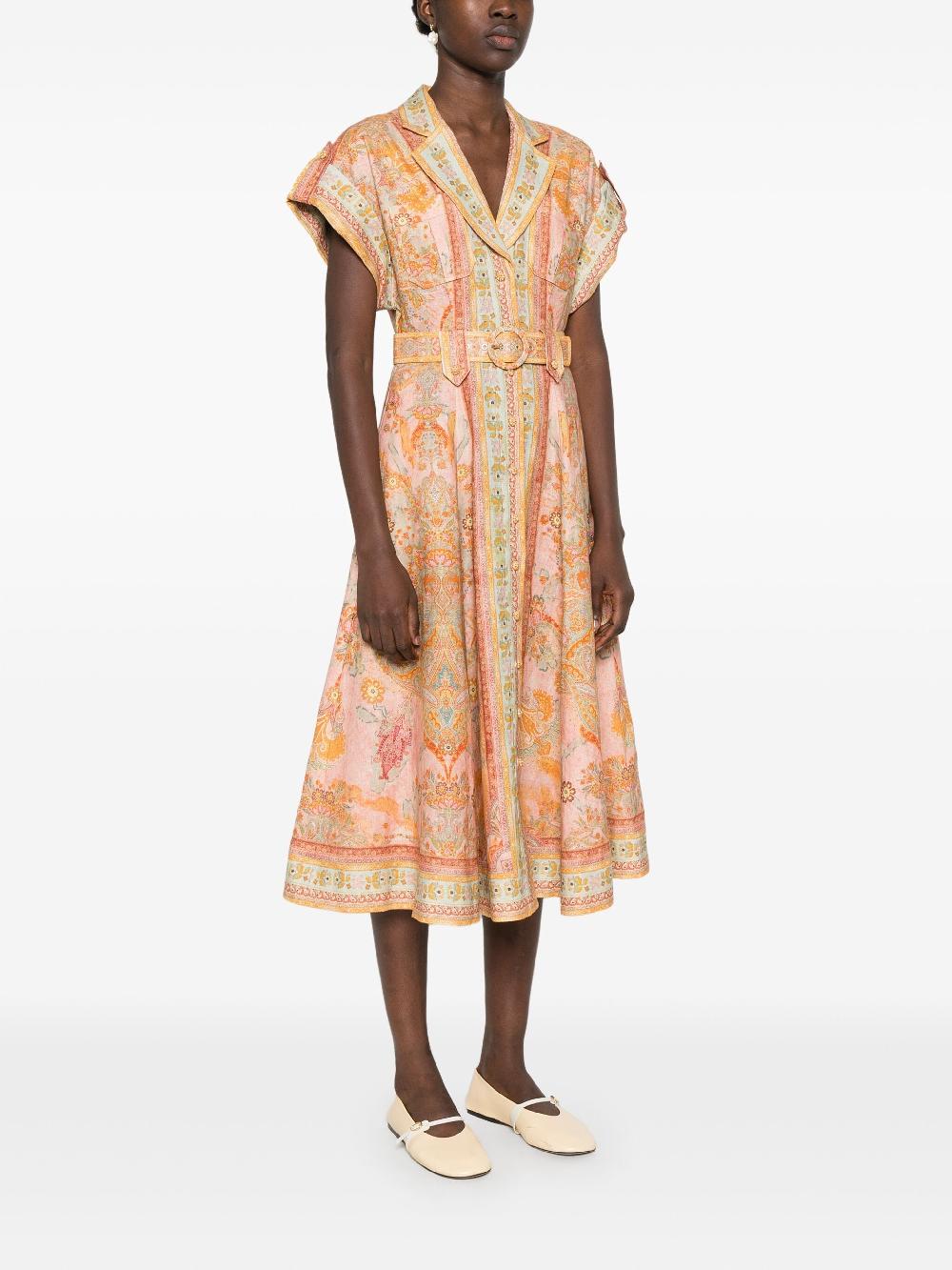 ZIMMERMANN Acacia Midi Shirt Dress