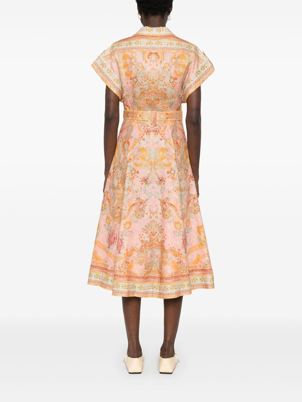 ZIMMERMANN Acacia Midi Shirt Dress