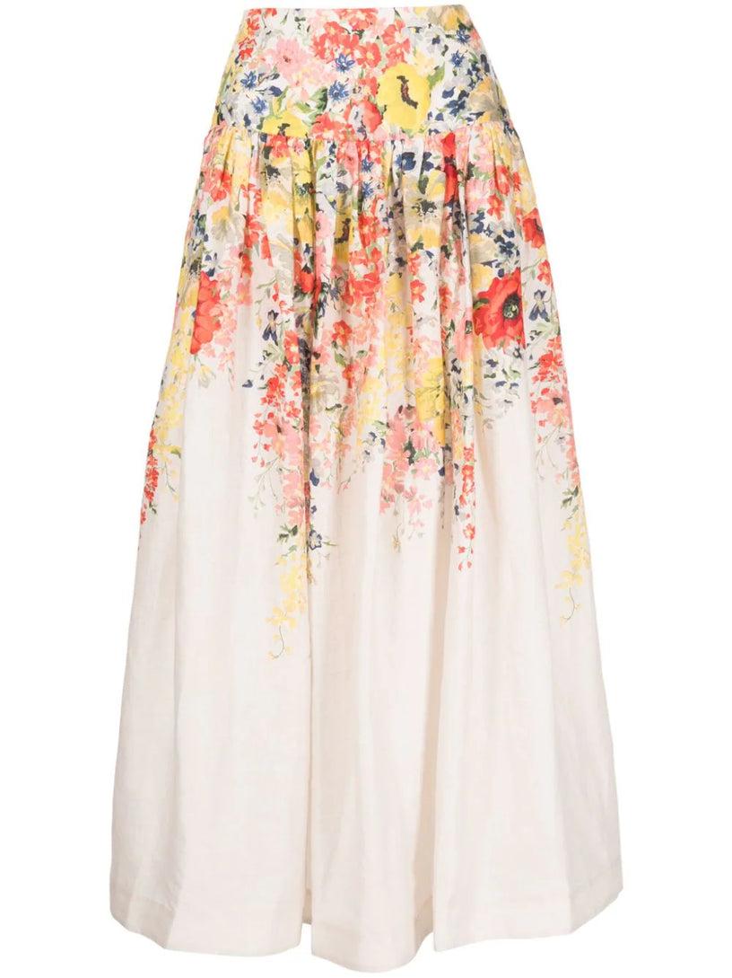 ZIMMERMANN Alight basque midi skirt