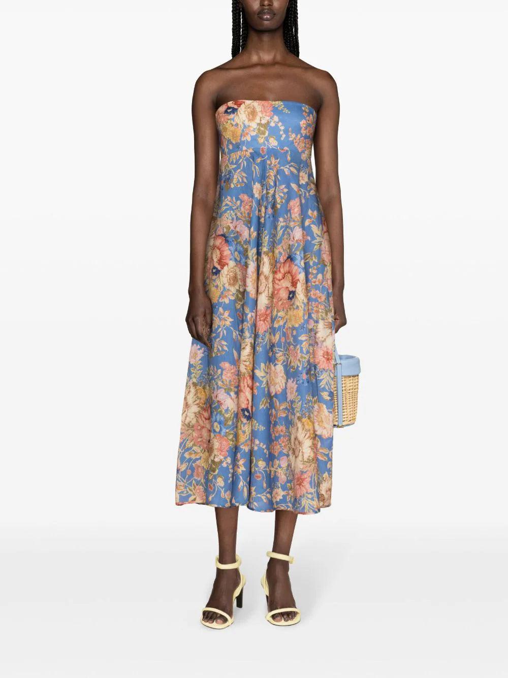 ZIMMERMANN August Bandeau Midi Dress
