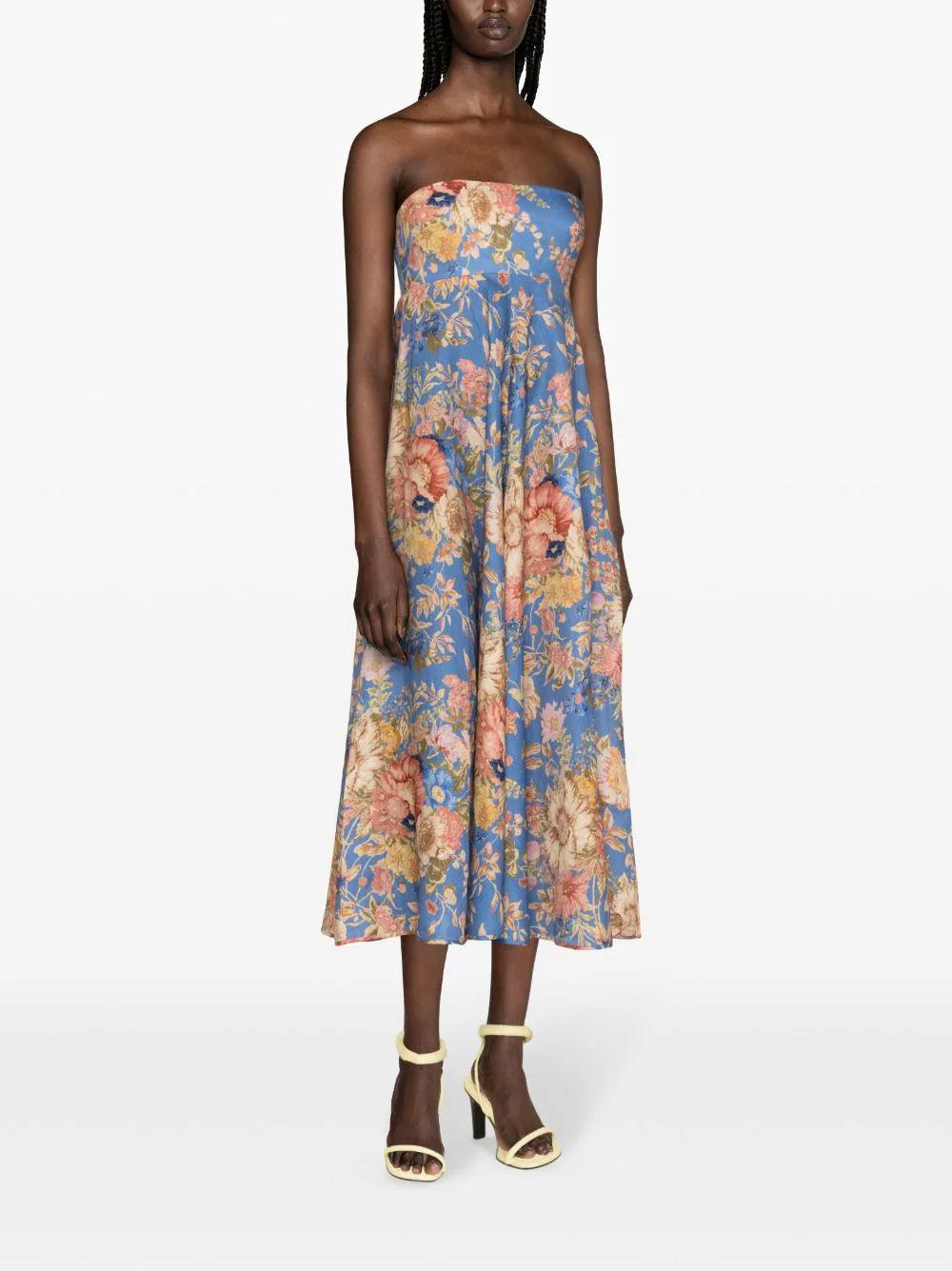 ZIMMERMANN August Bandeau Midi Dress