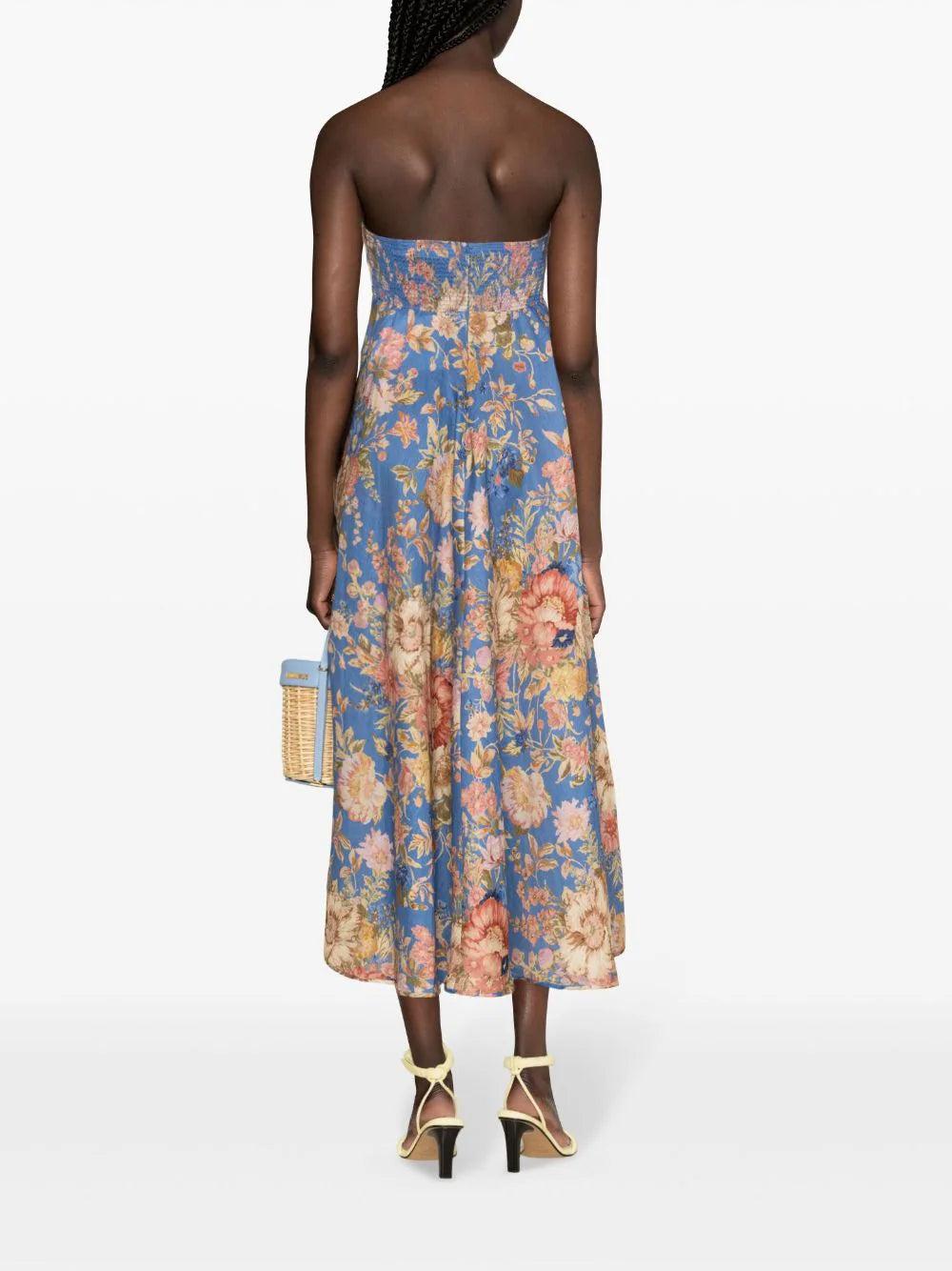 ZIMMERMANN August Bandeau Midi Dress