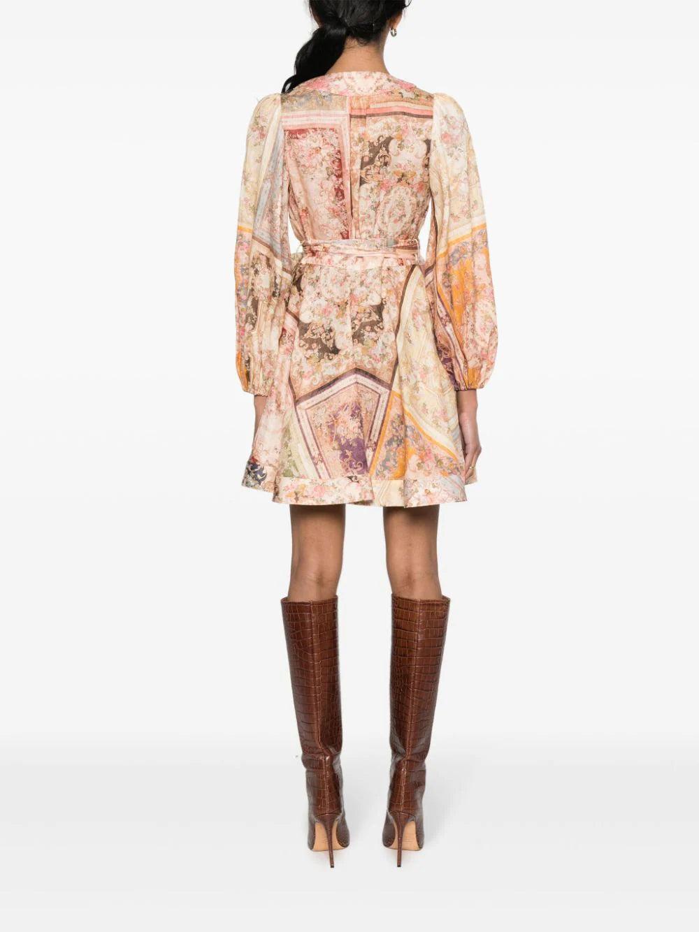 ZIMMERMANN August Wrap Mini Dress