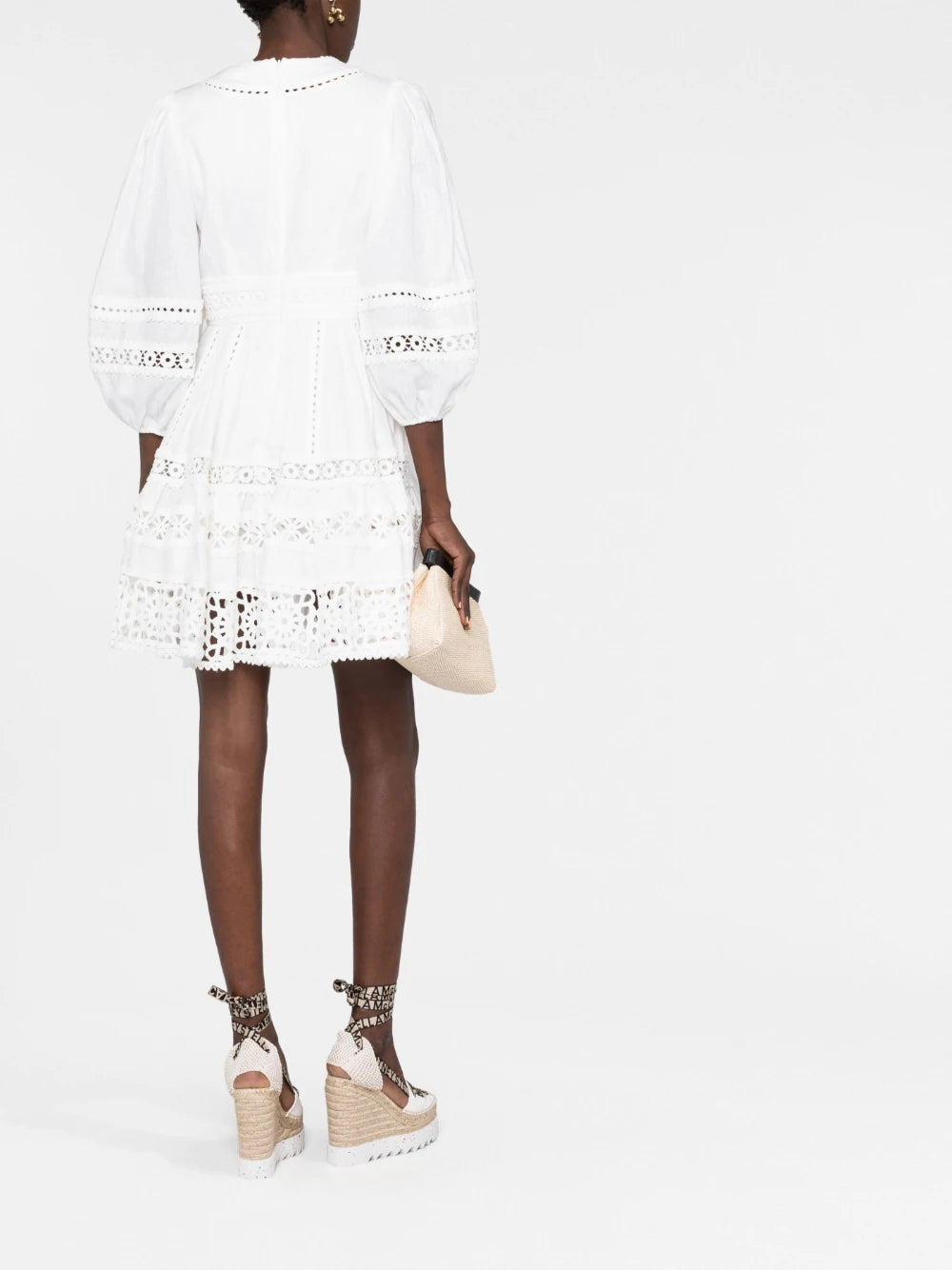 ZIMMERMANN Devi Spliced Billow Mini Dress
