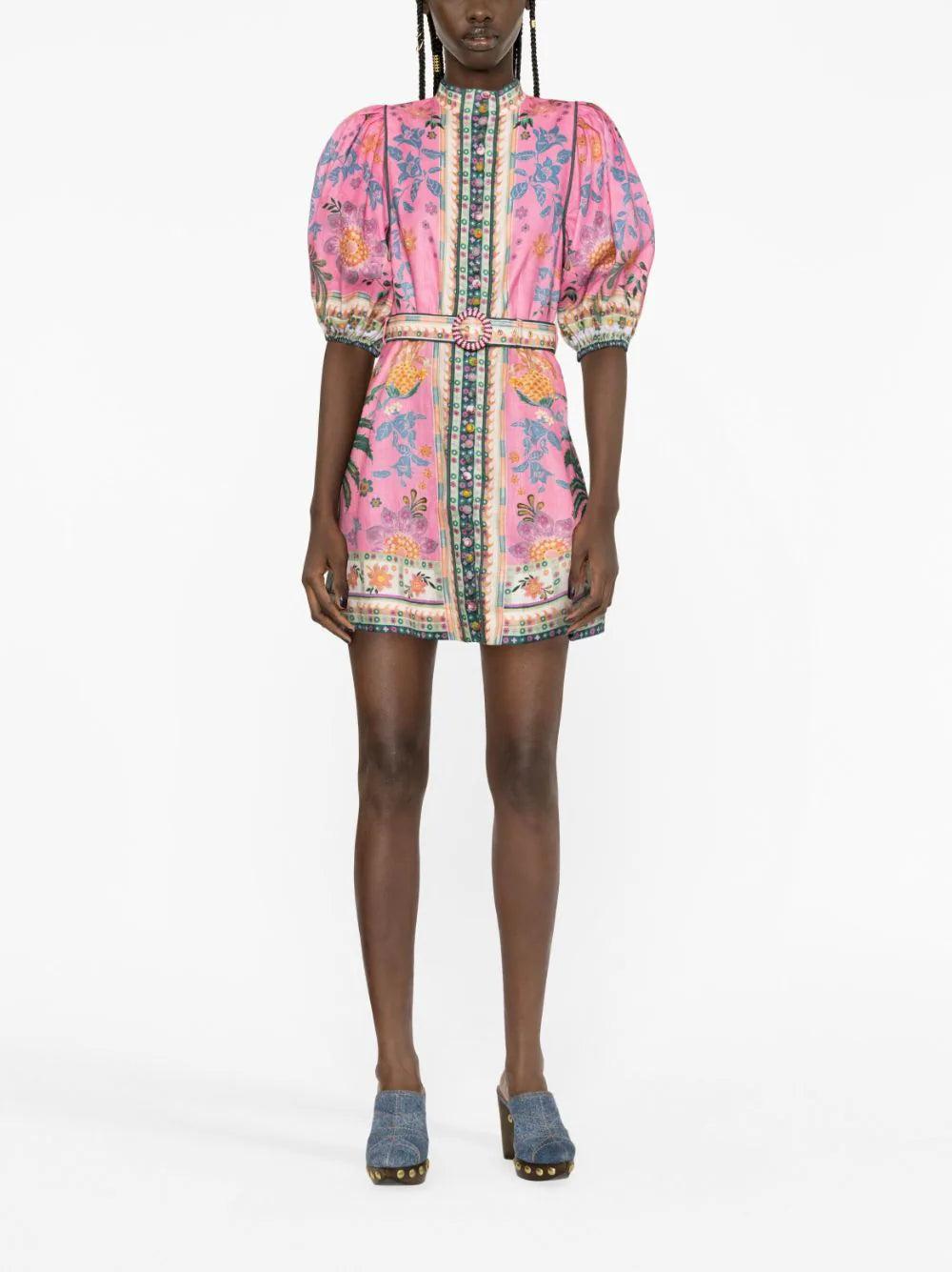 ZIMMERMANN Ginger Buttoned Mini Dress