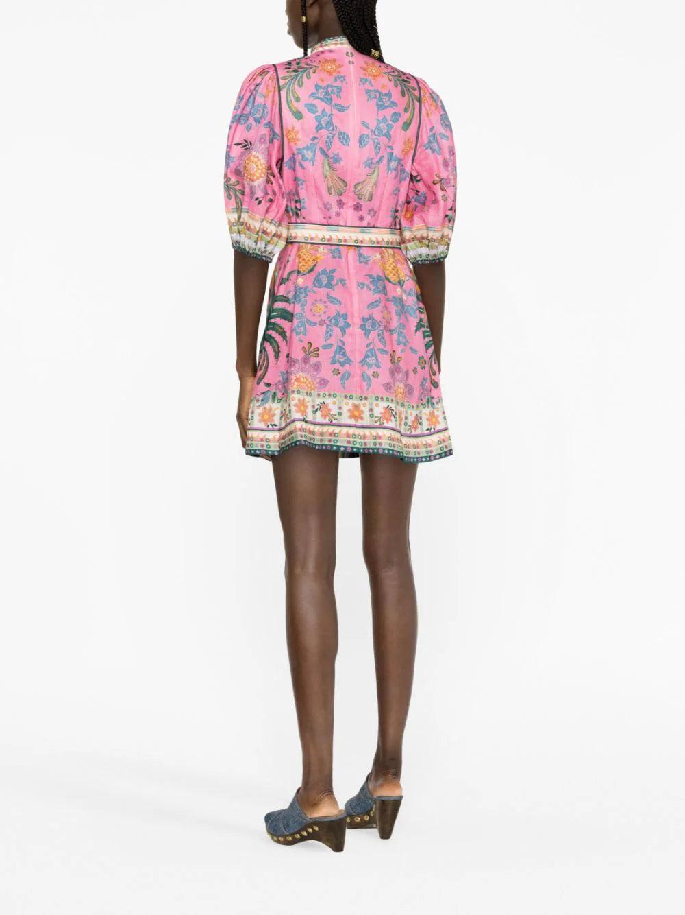 ZIMMERMANN Ginger Buttoned Mini Dress
