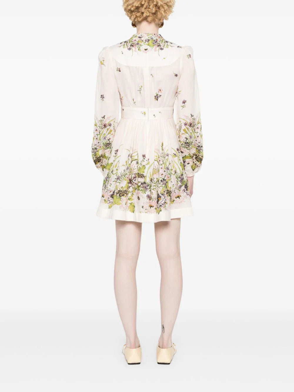 ZIMMERMANN Halliday Plunge Mini Dress