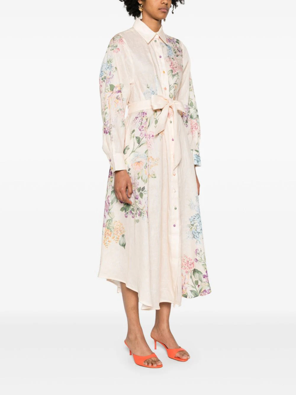 ZIMMERMANN Halliday Tucked Shirt Dress