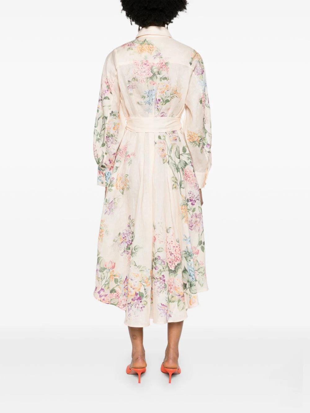 ZIMMERMANN Halliday Tucked Shirt Dress