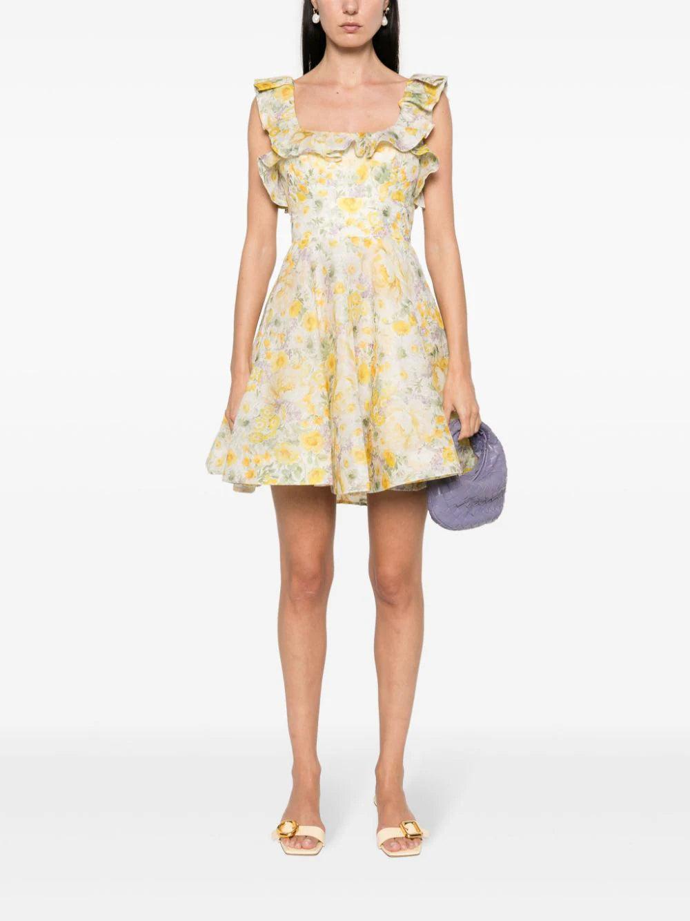 ZIMMERMANN Harmony Frilled Mini Dress