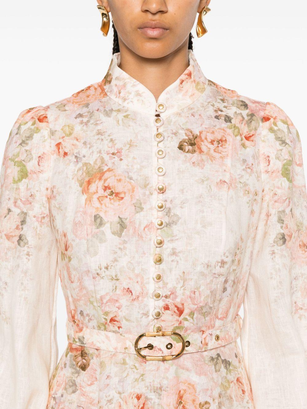 ZIMMERMANN Illustration Mini Dress