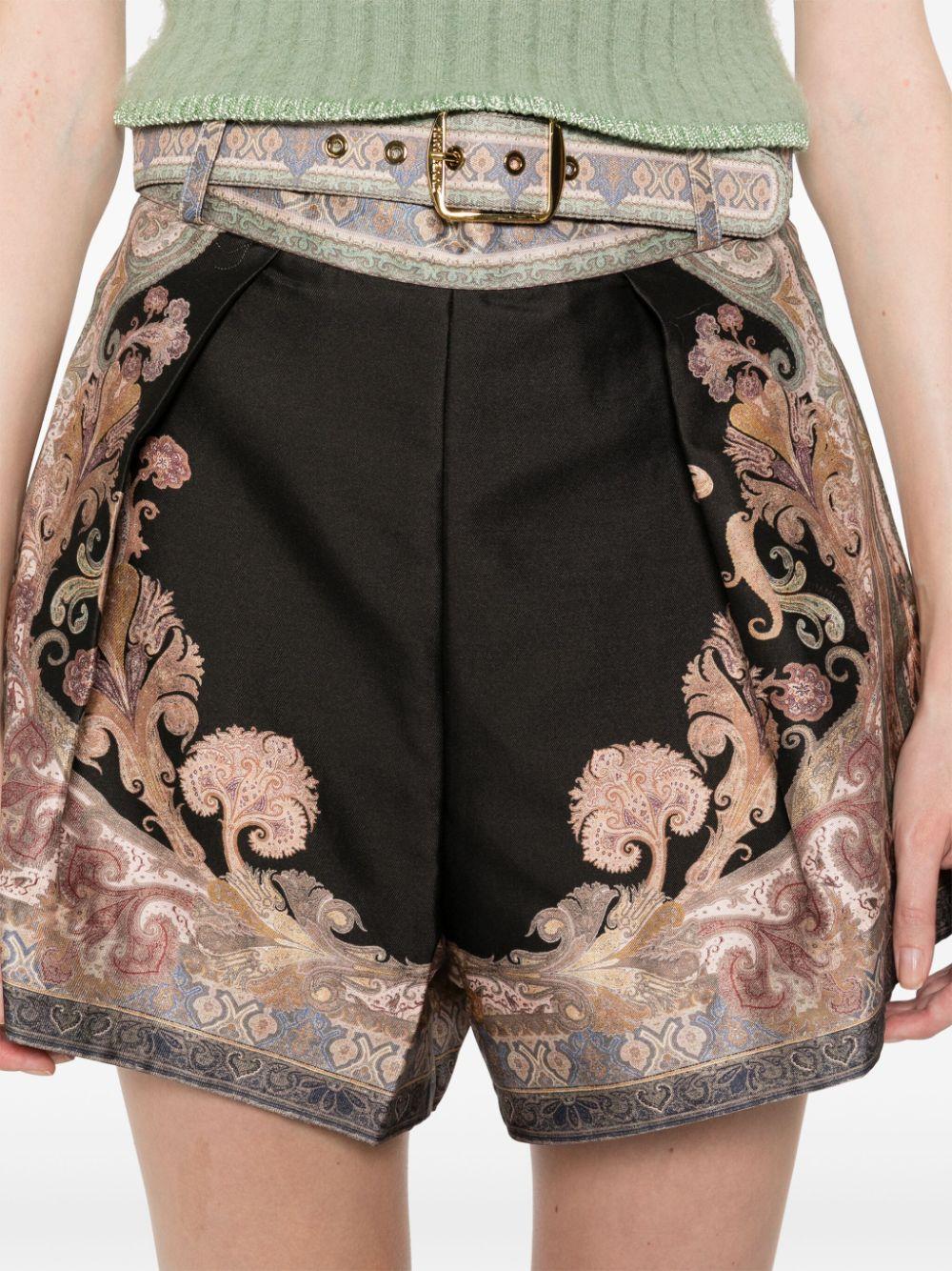 ZIMMERMANN Illustration Tuck Shorts