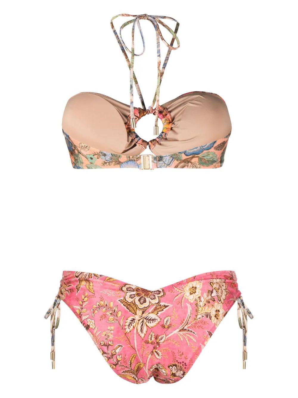 ZIMMERMANN Junie Panelled Halter Bikini