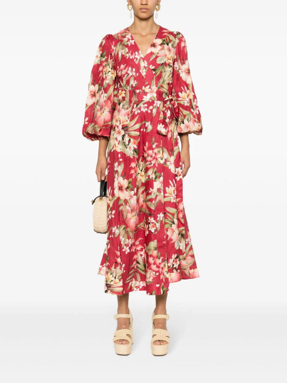 ZIMMERMANN Lexi Wrap Long Dress