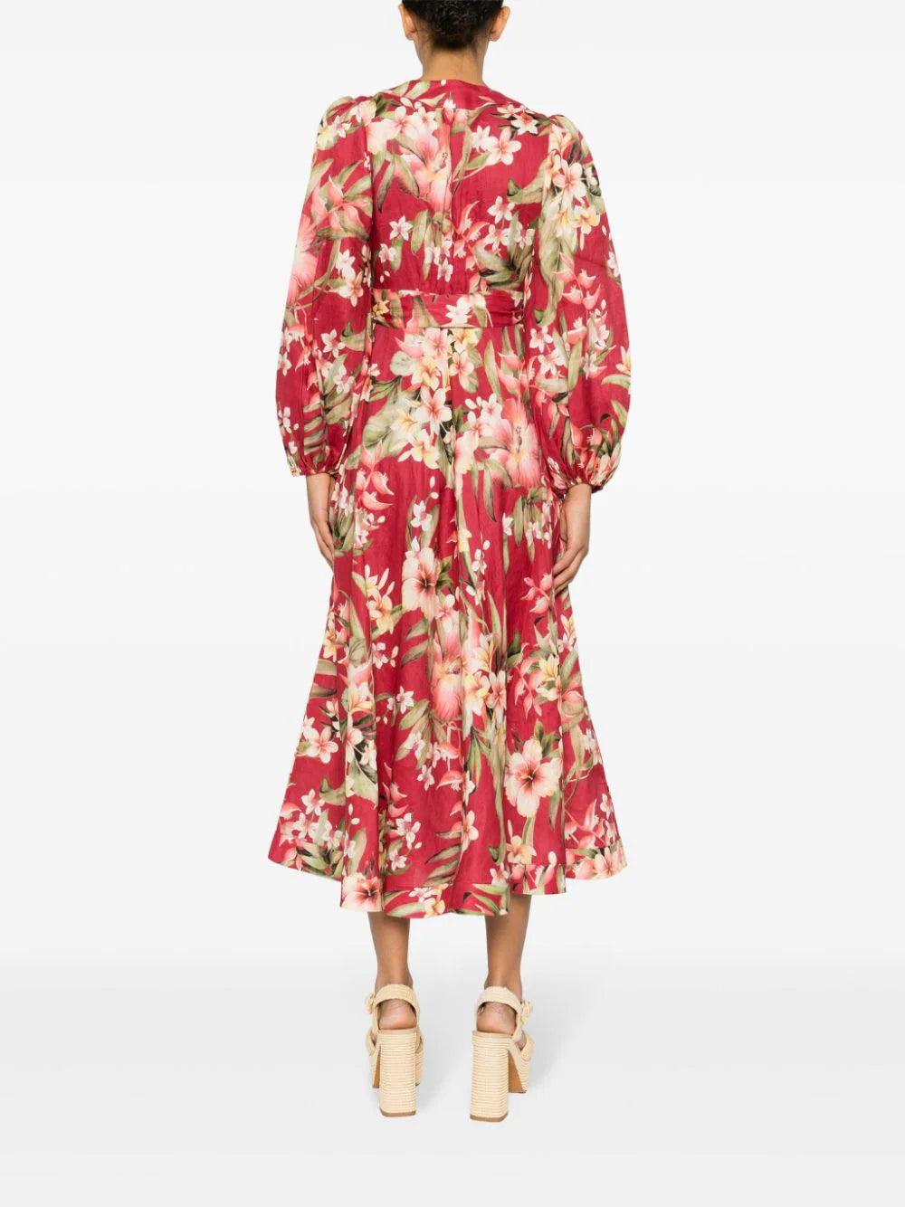 ZIMMERMANN Lexi Wrap Long Dress