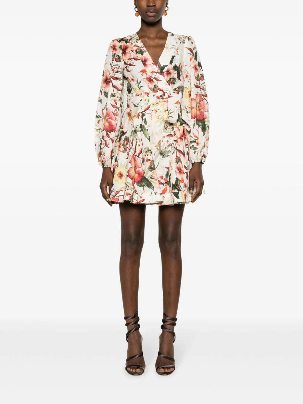 ZIMMERMANN Lexi Wrap Short Dress