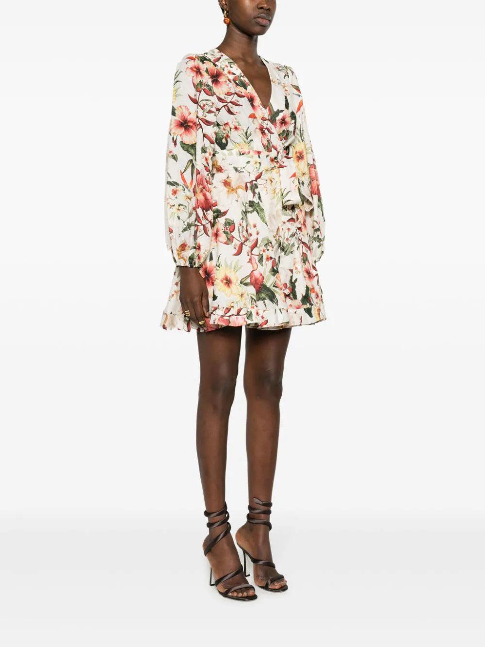 ZIMMERMANN Lexi Wrap Short Dress