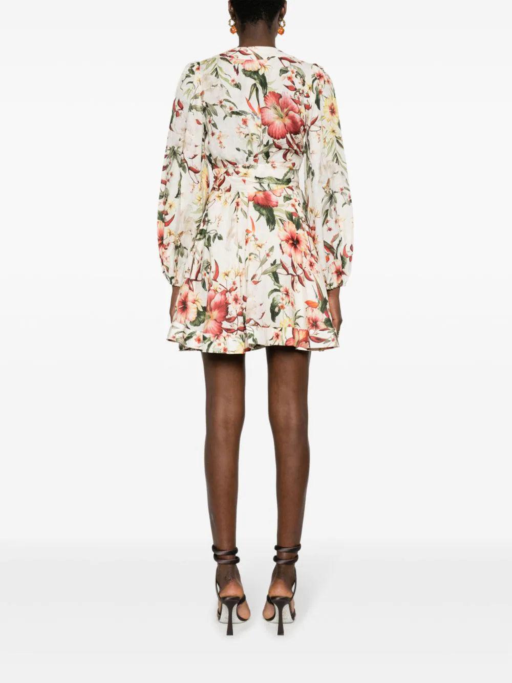 ZIMMERMANN Lexi Wrap Short Dress