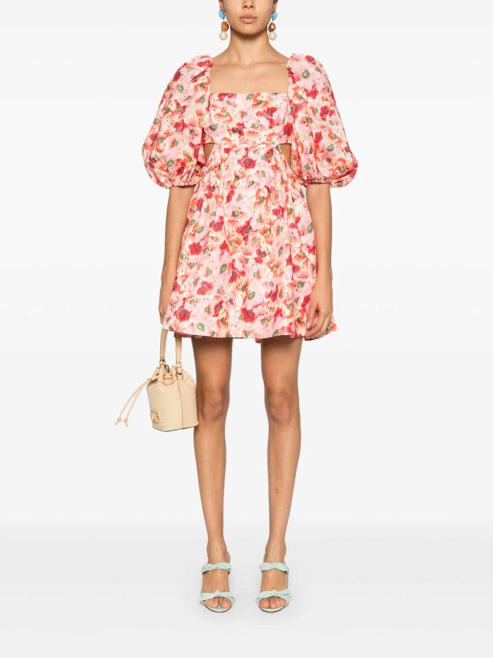 ZIMMERMANN Lightburst Cut Out Mini Dress