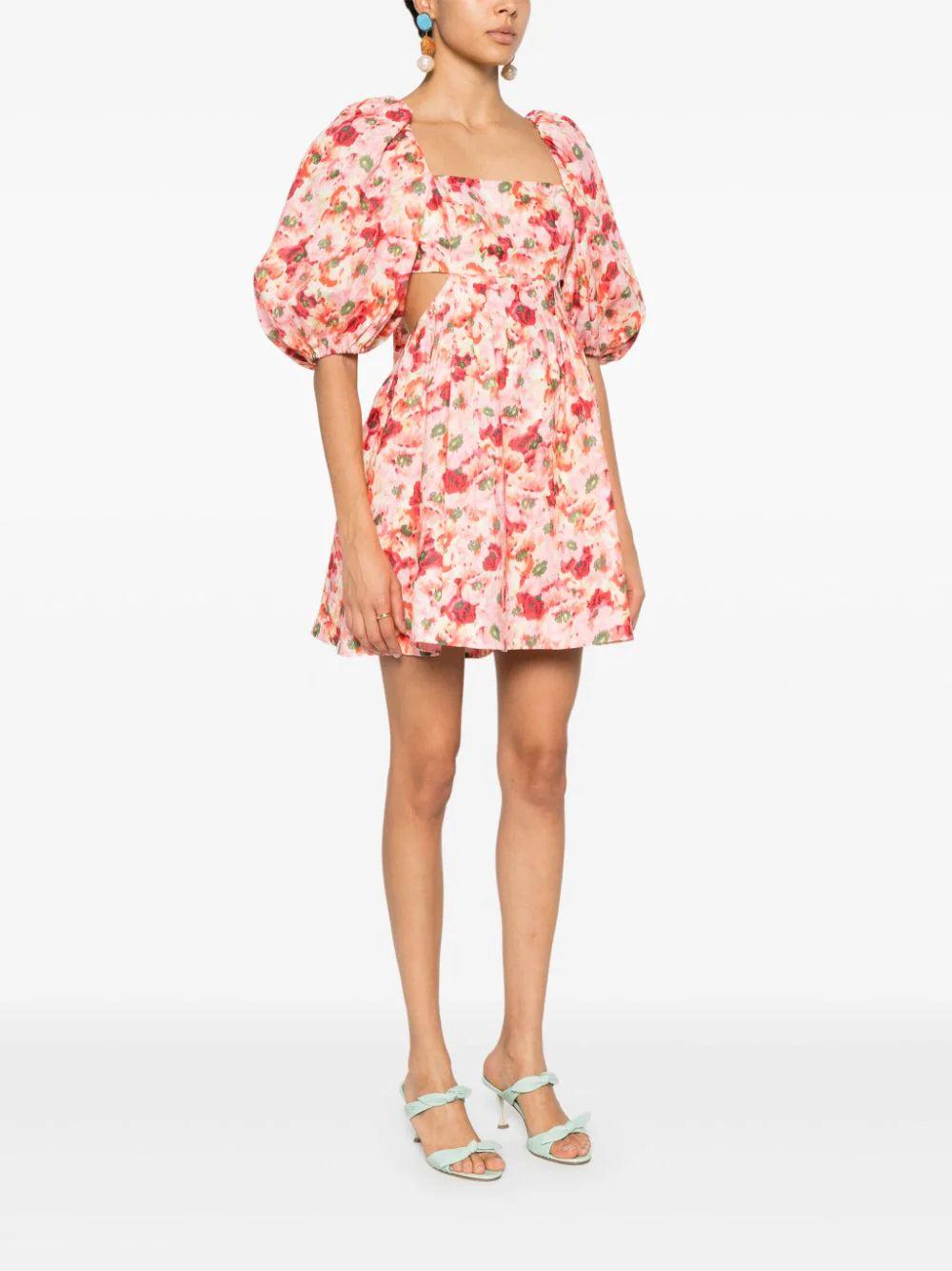 ZIMMERMANN Lightburst Cut Out Mini Dress