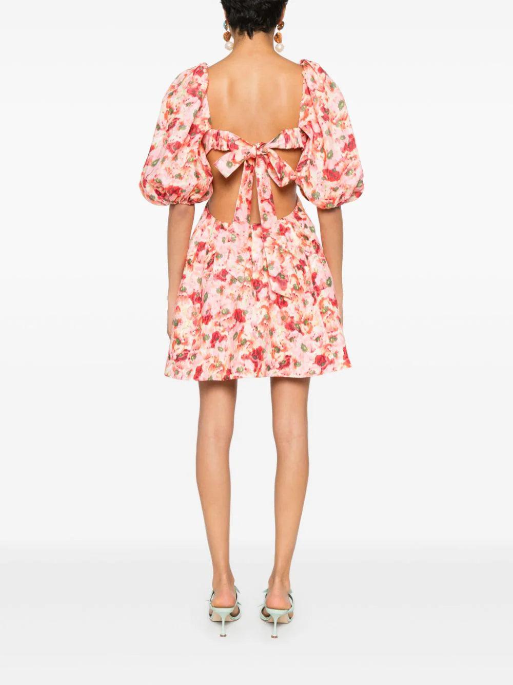 ZIMMERMANN Lightburst Cut Out Mini Dress