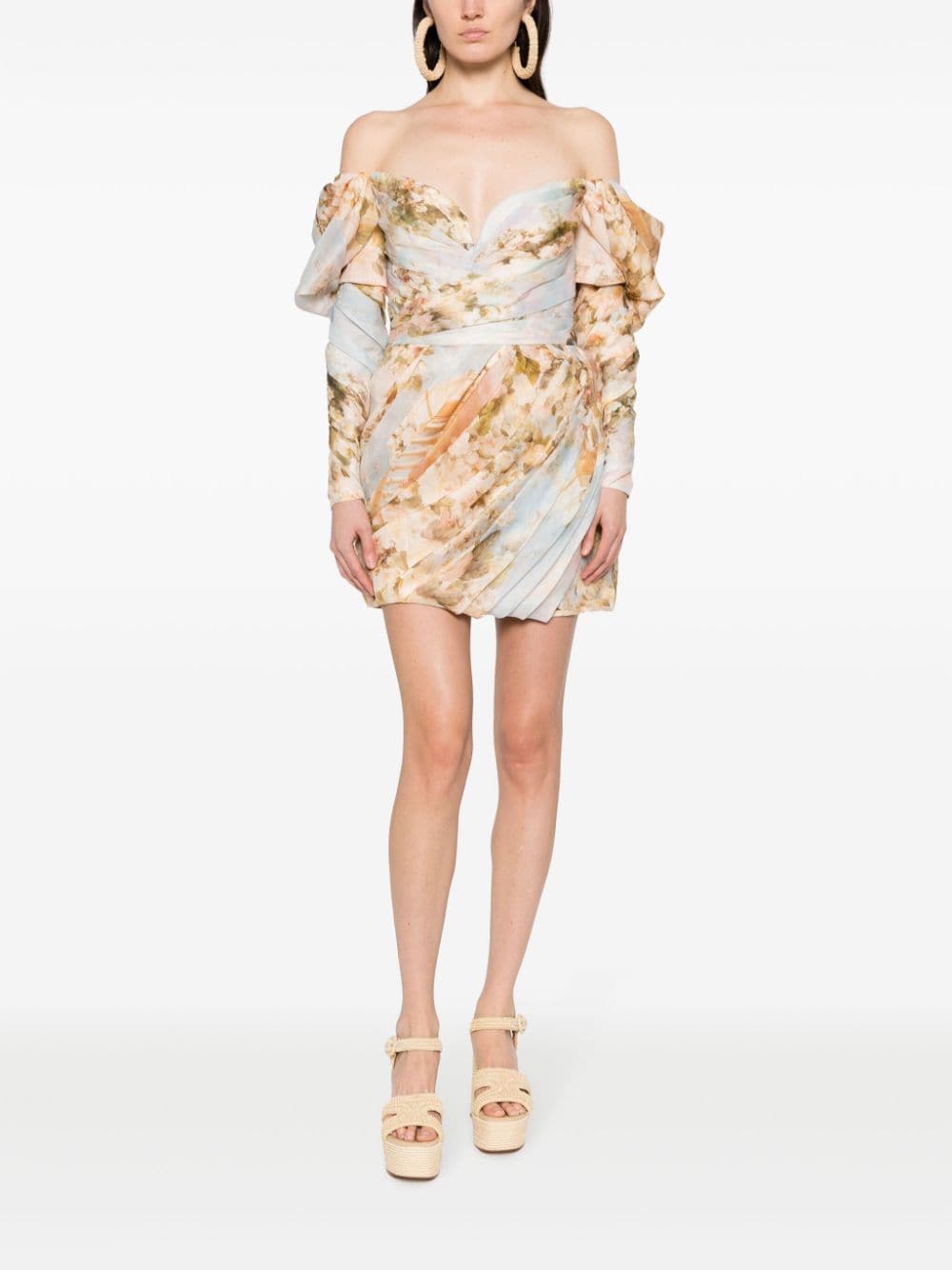 ZIMMERMANN Luminosity Drape Mini Dress